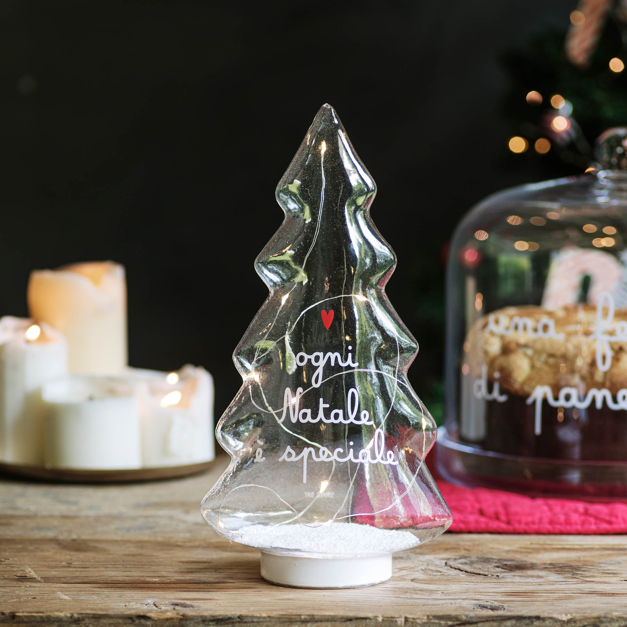 Albero Led Ogni Natale è speciale - piccolo bianco