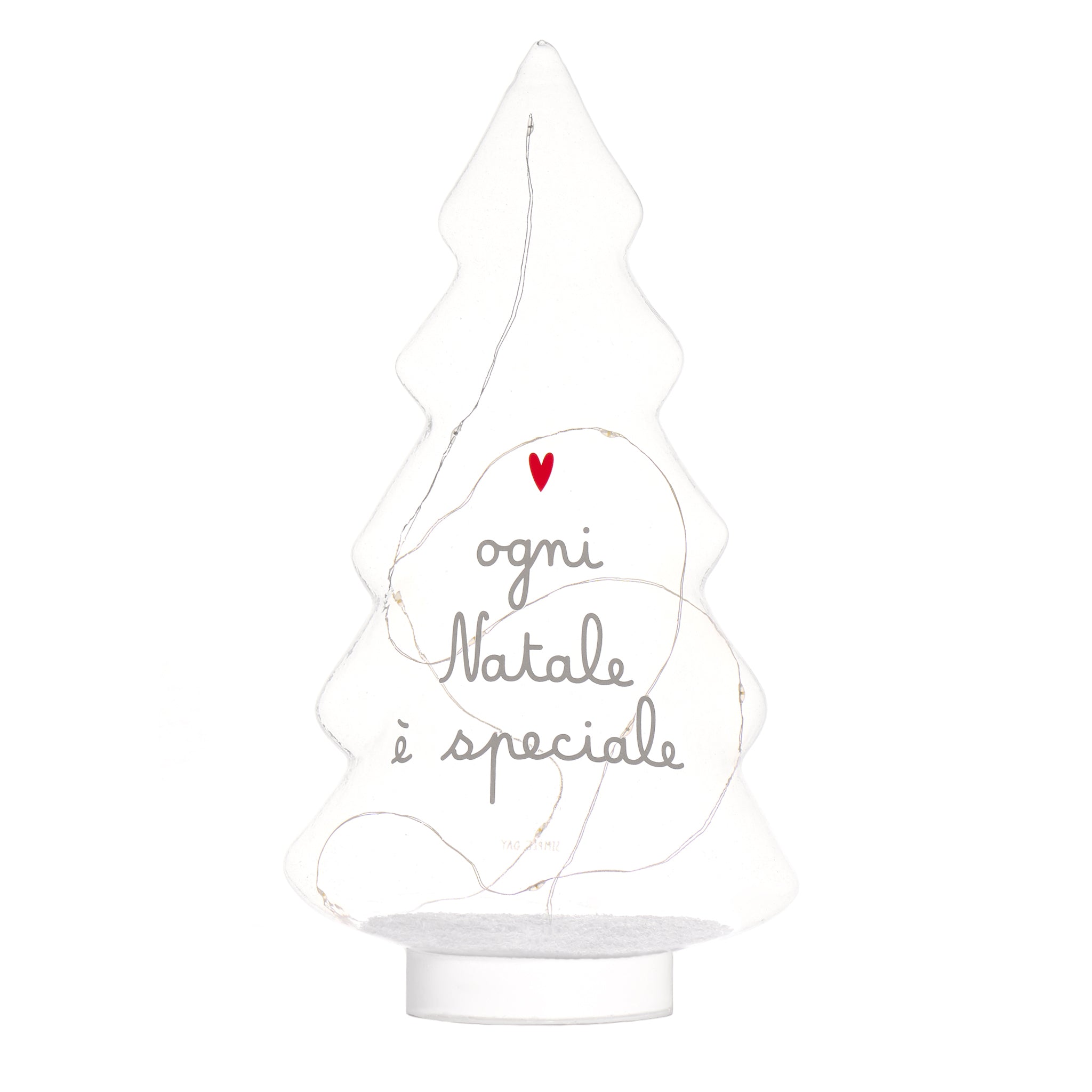 Albero Led Ogni Natale è speciale - grande bianco