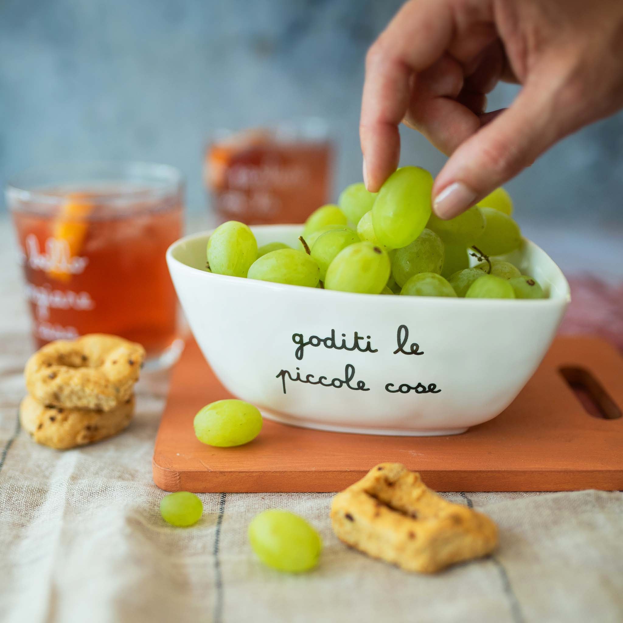 Coppetta cuore Goditi le piccole cose - 16 cm