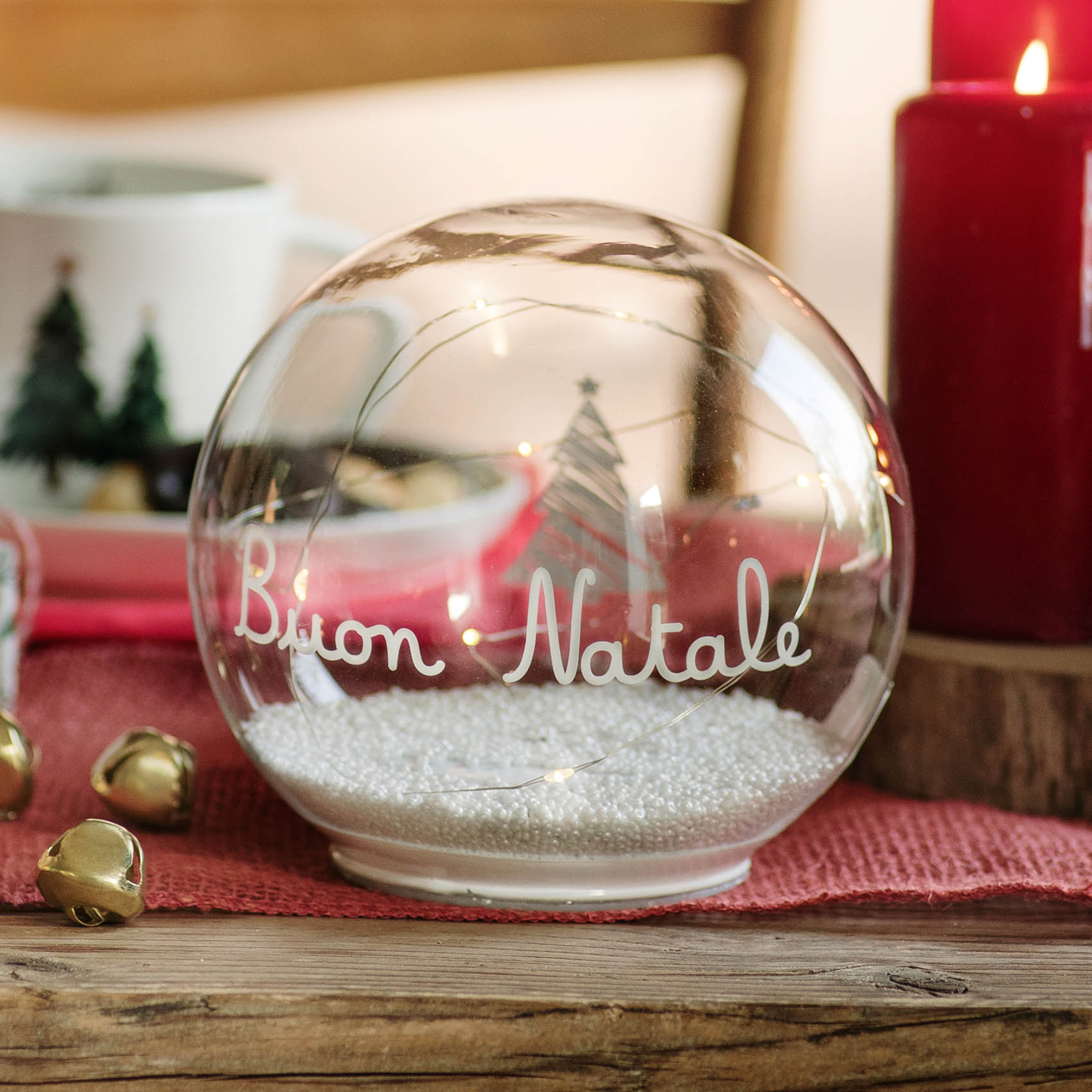 Palla led Buon Natale - Piccola