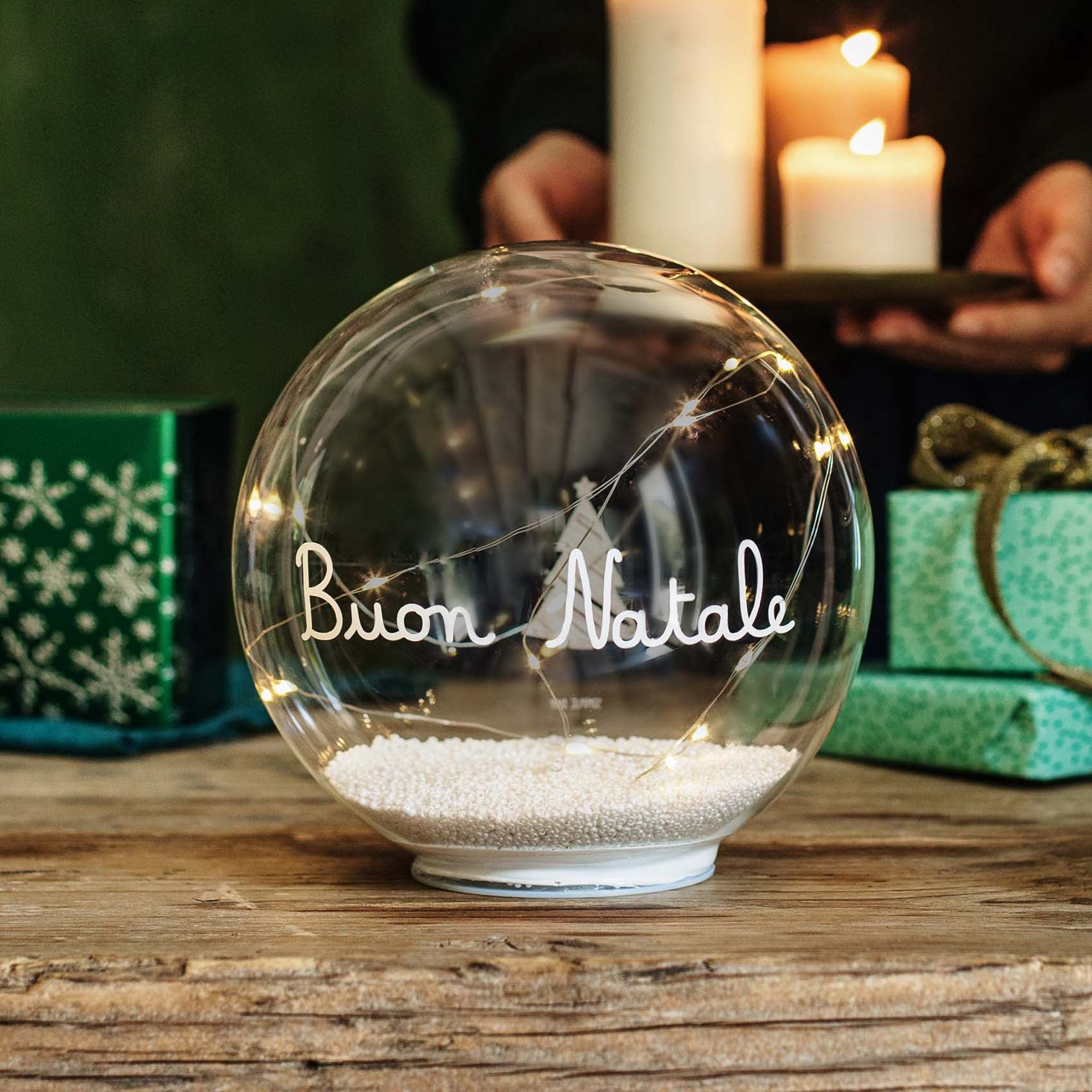 Palla led Buon Natale - Grande