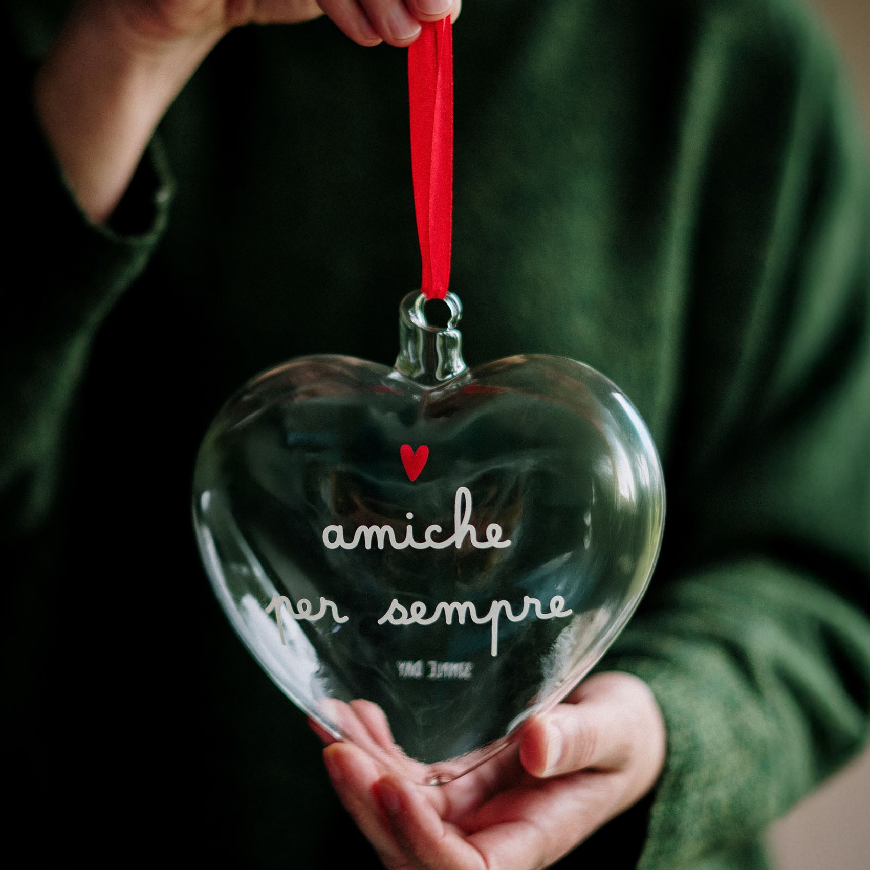 Pallina cuore Amiche per sempre - 15 cm