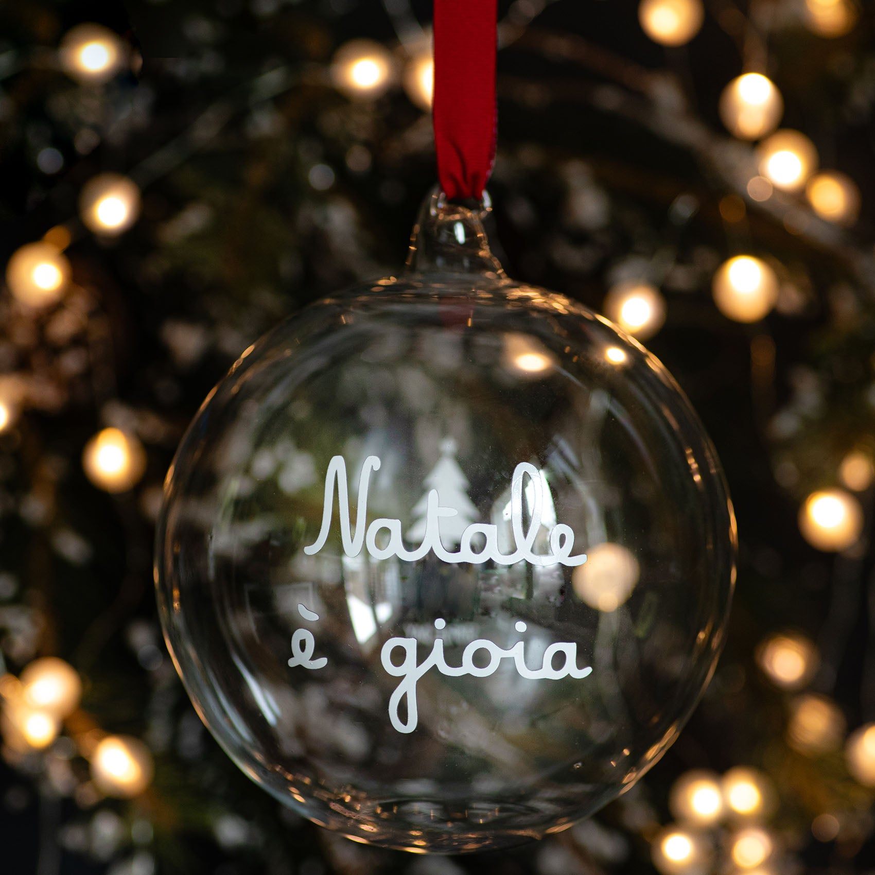 Pallina Natale è gioia - 15 cm
