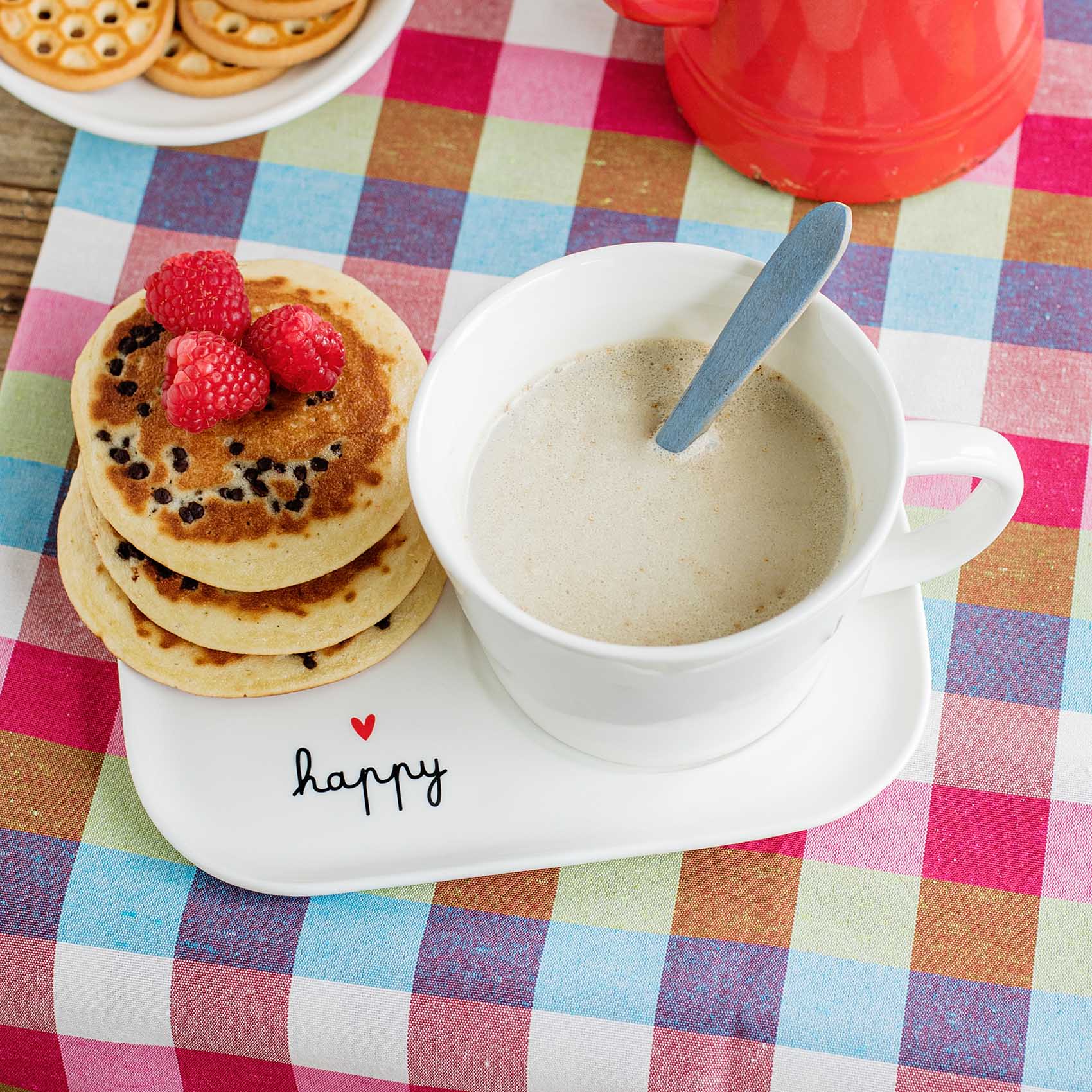 Piatto per Tazze Colazione Happy