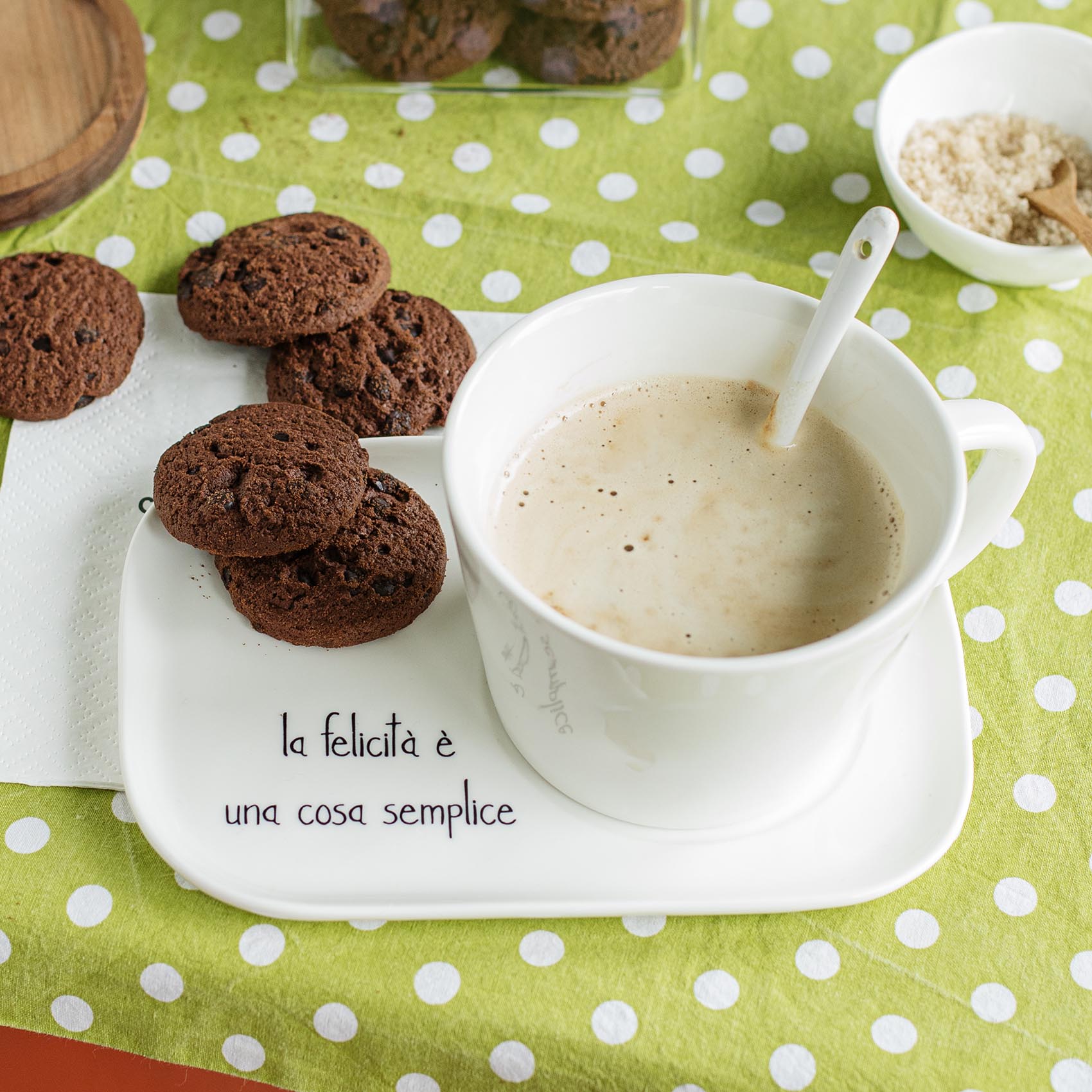 PLATE FOR TZ. COLAZ. HAPPINESS IS A SIMPLE THING