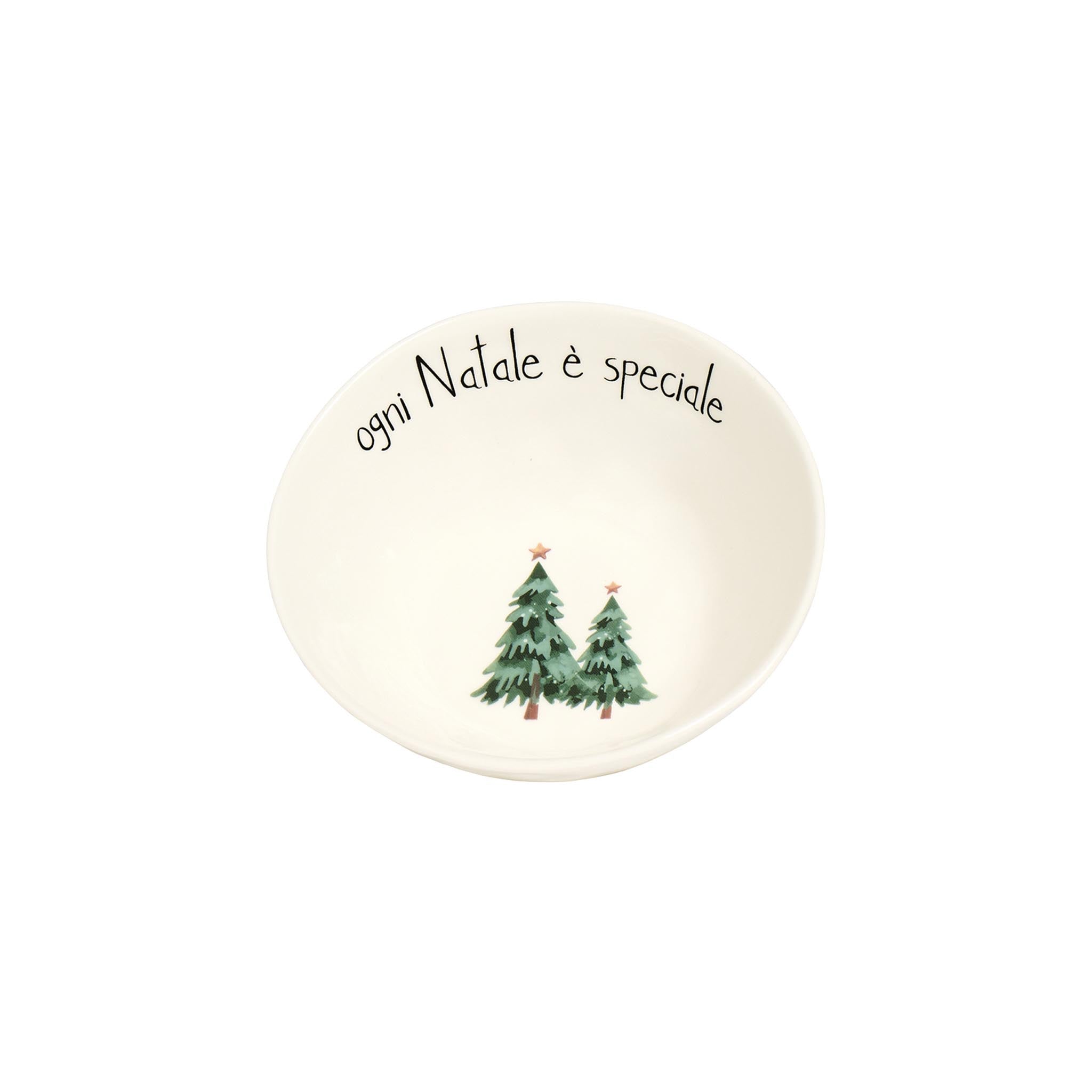 Set 2 Coppette in gres Ogni Natale è speciale