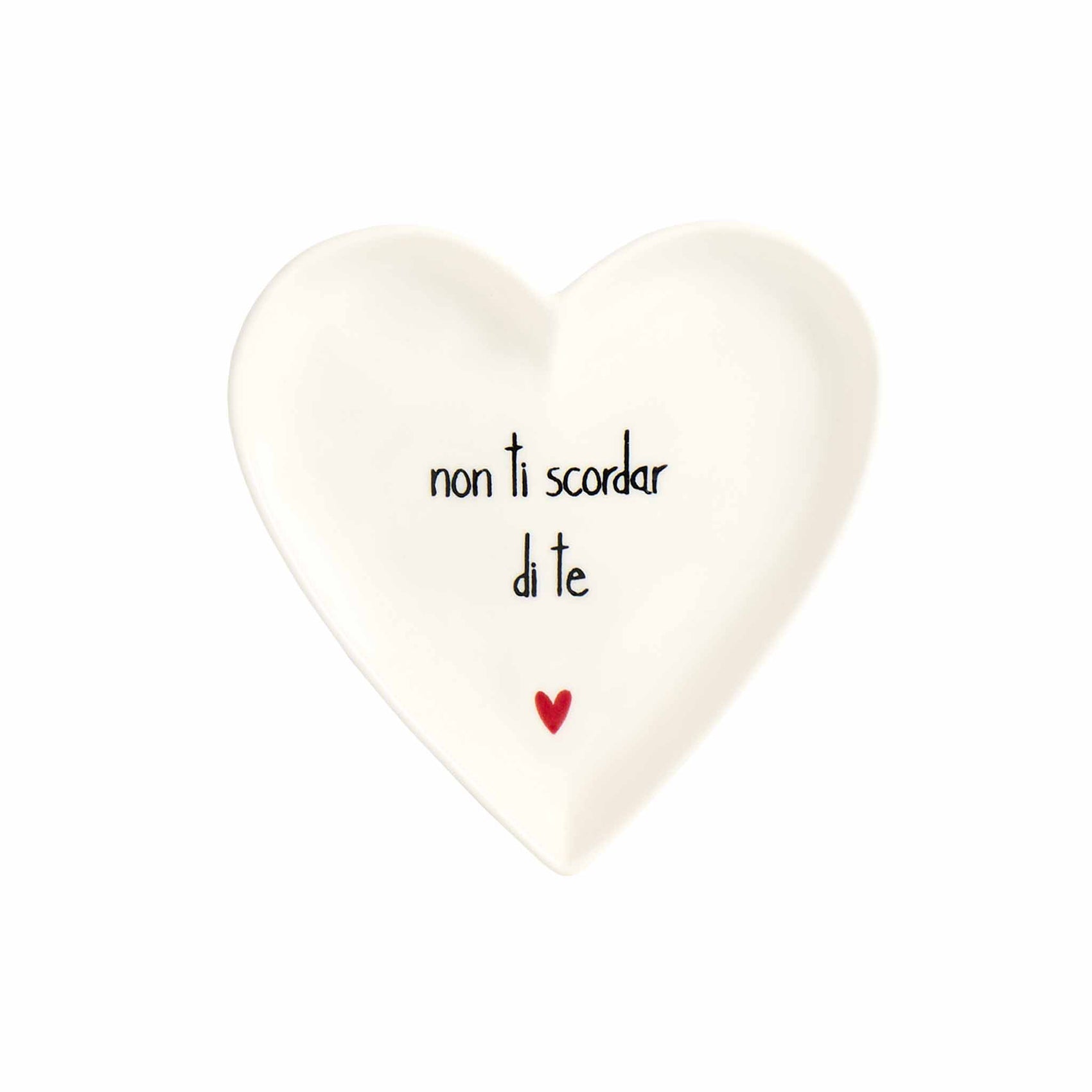 Set 2 Piatti cuore Non ti scordar di te - 12 cm