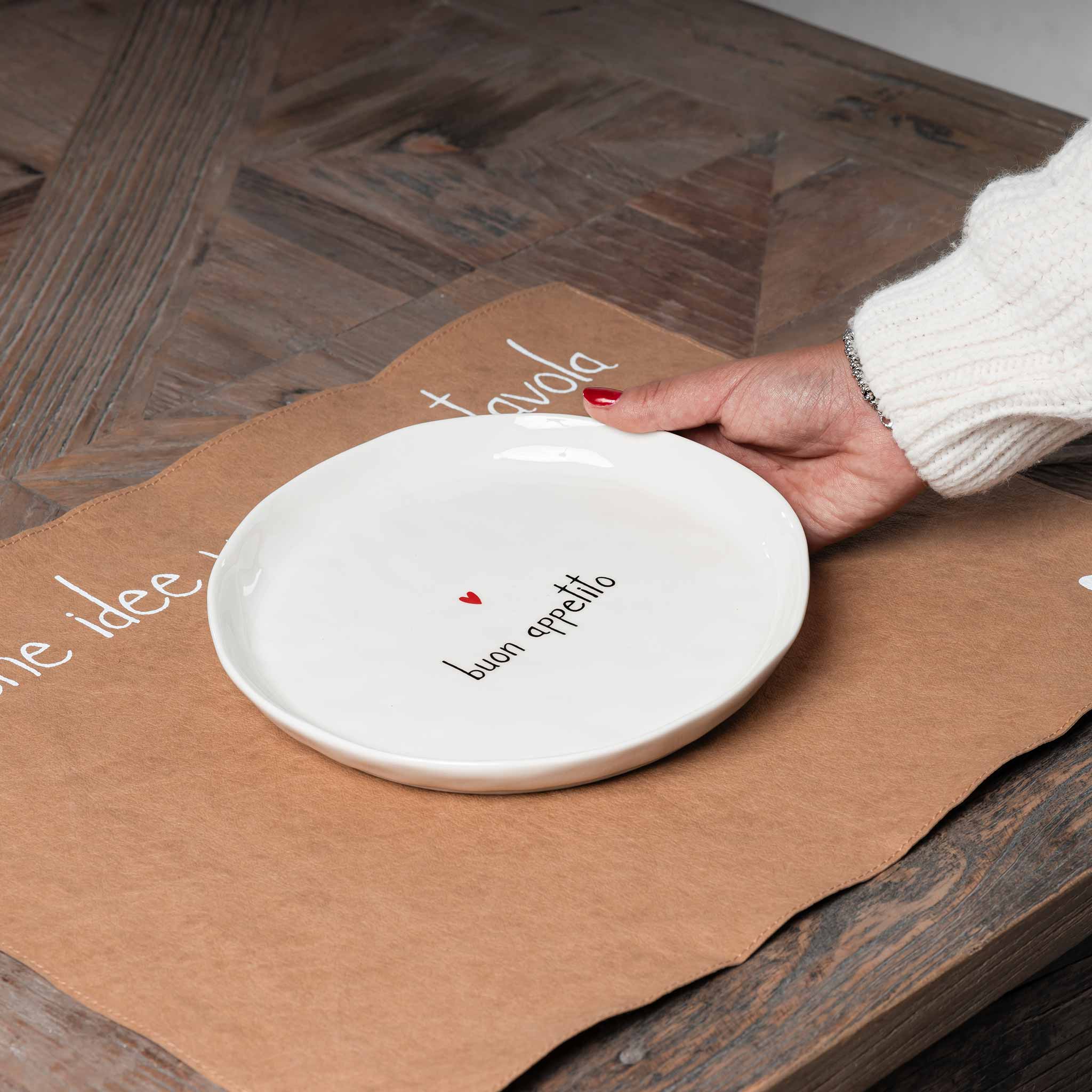 Simple Day set 2 piatti fondi Buon Appetito – Simona M Concept Store