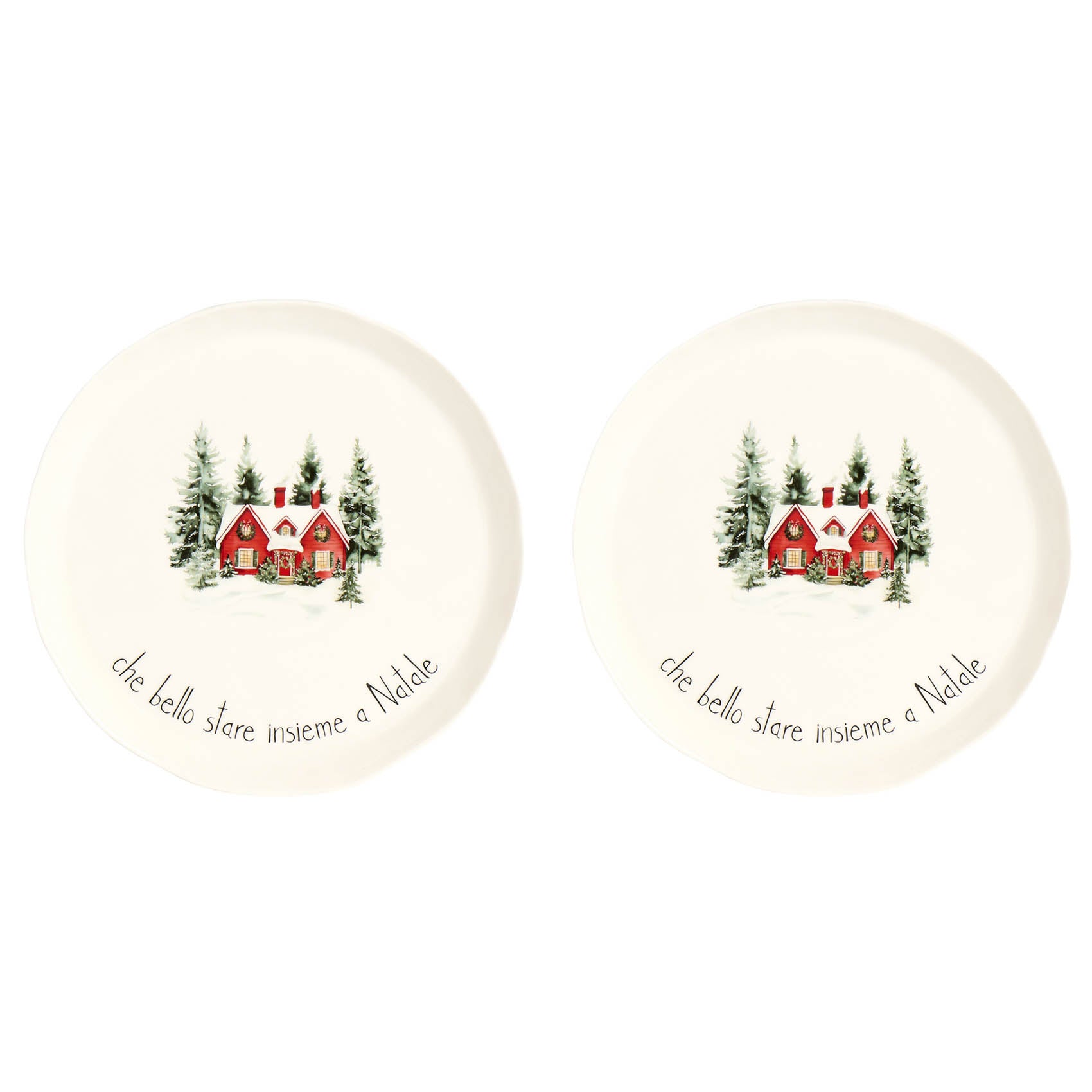 Set 2 Piatti piani Che bello stare insieme