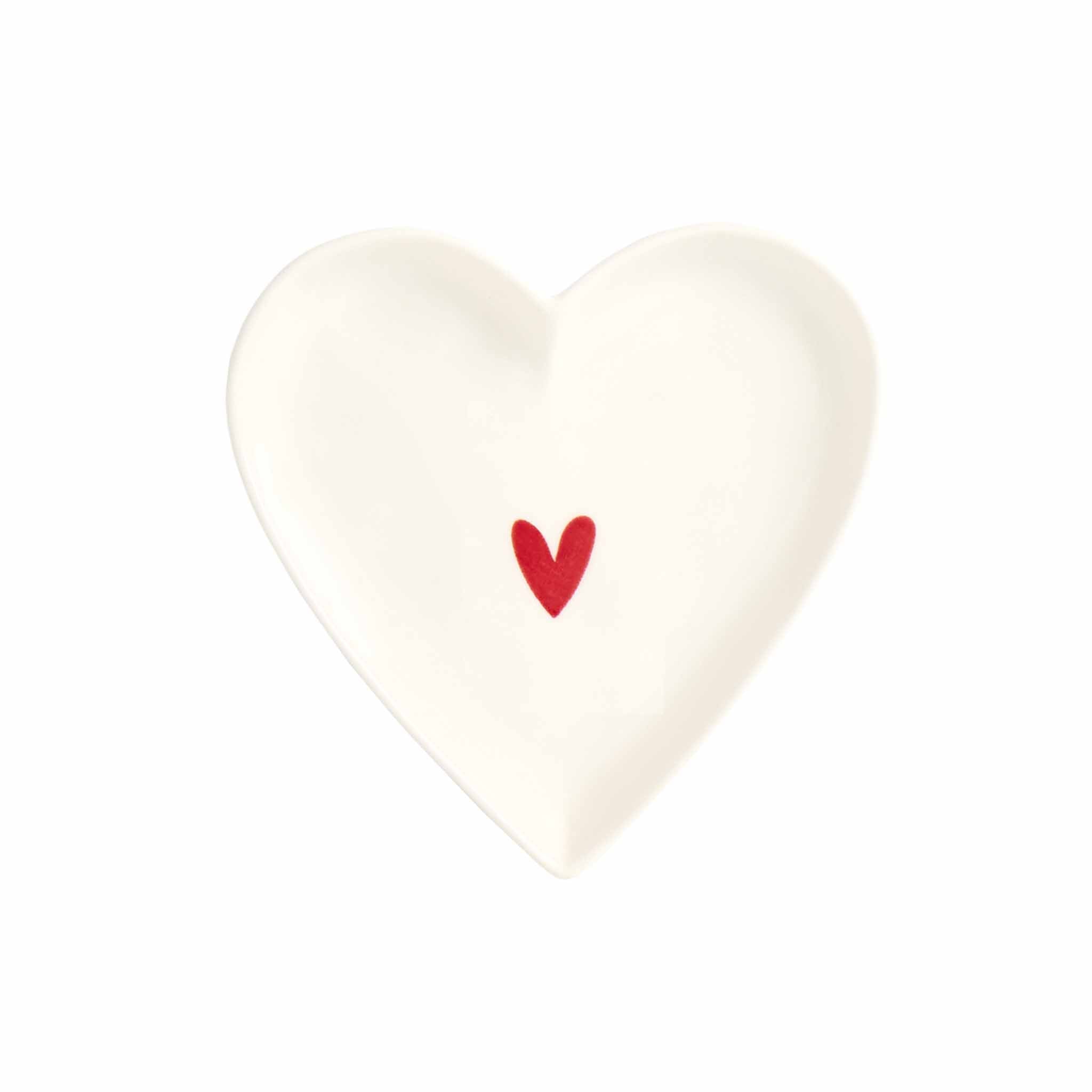 Set 2 Piatti cuore Cuore rosso - 12 cm