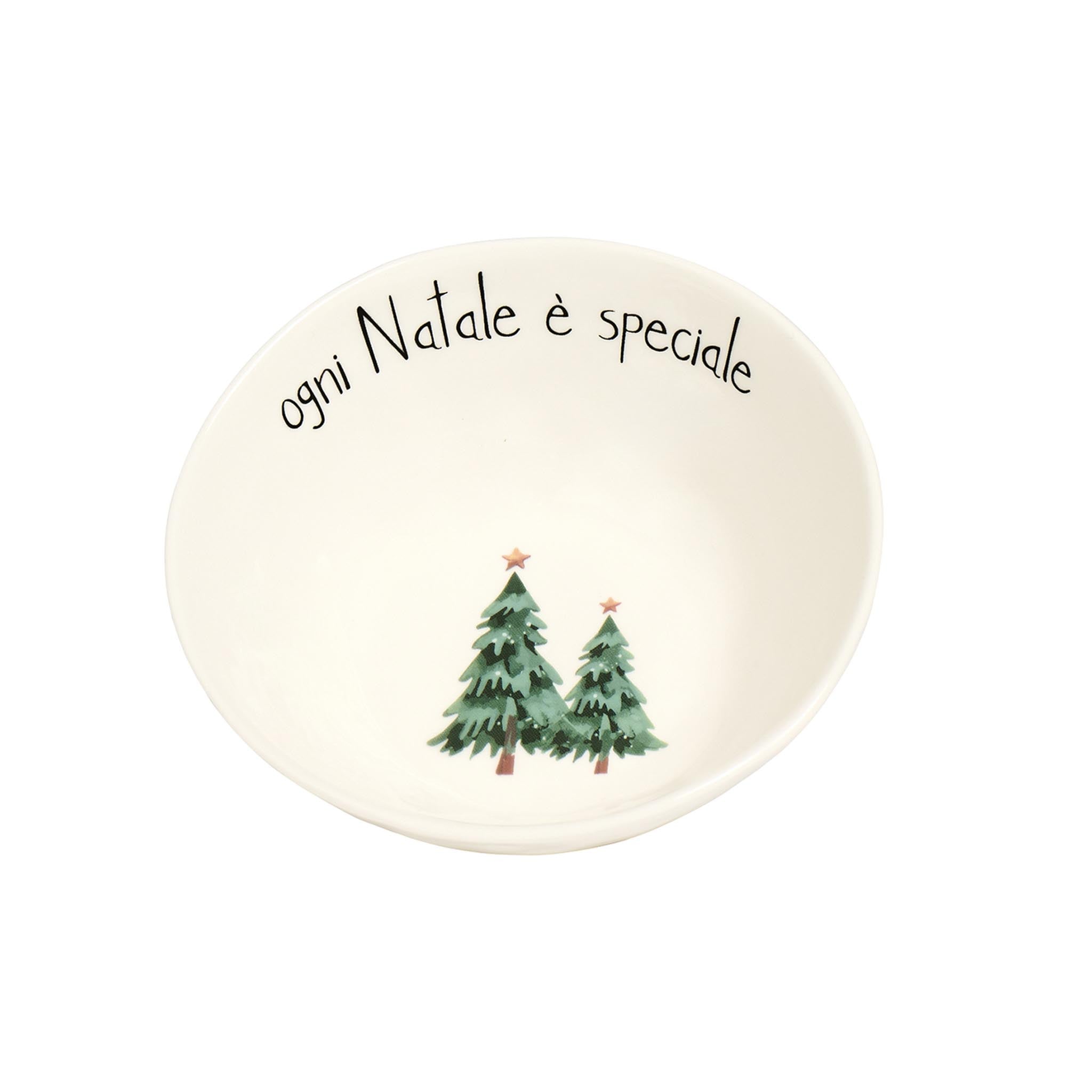 Set 2 Coppette in gres Ogni Natale è speciale