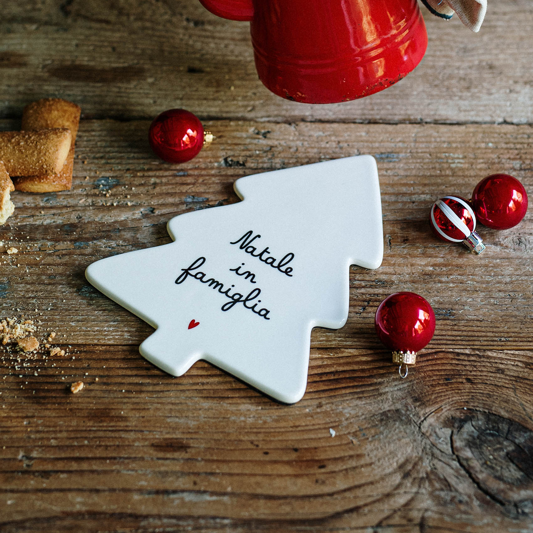 Sottopentola albero Natale in famiglia