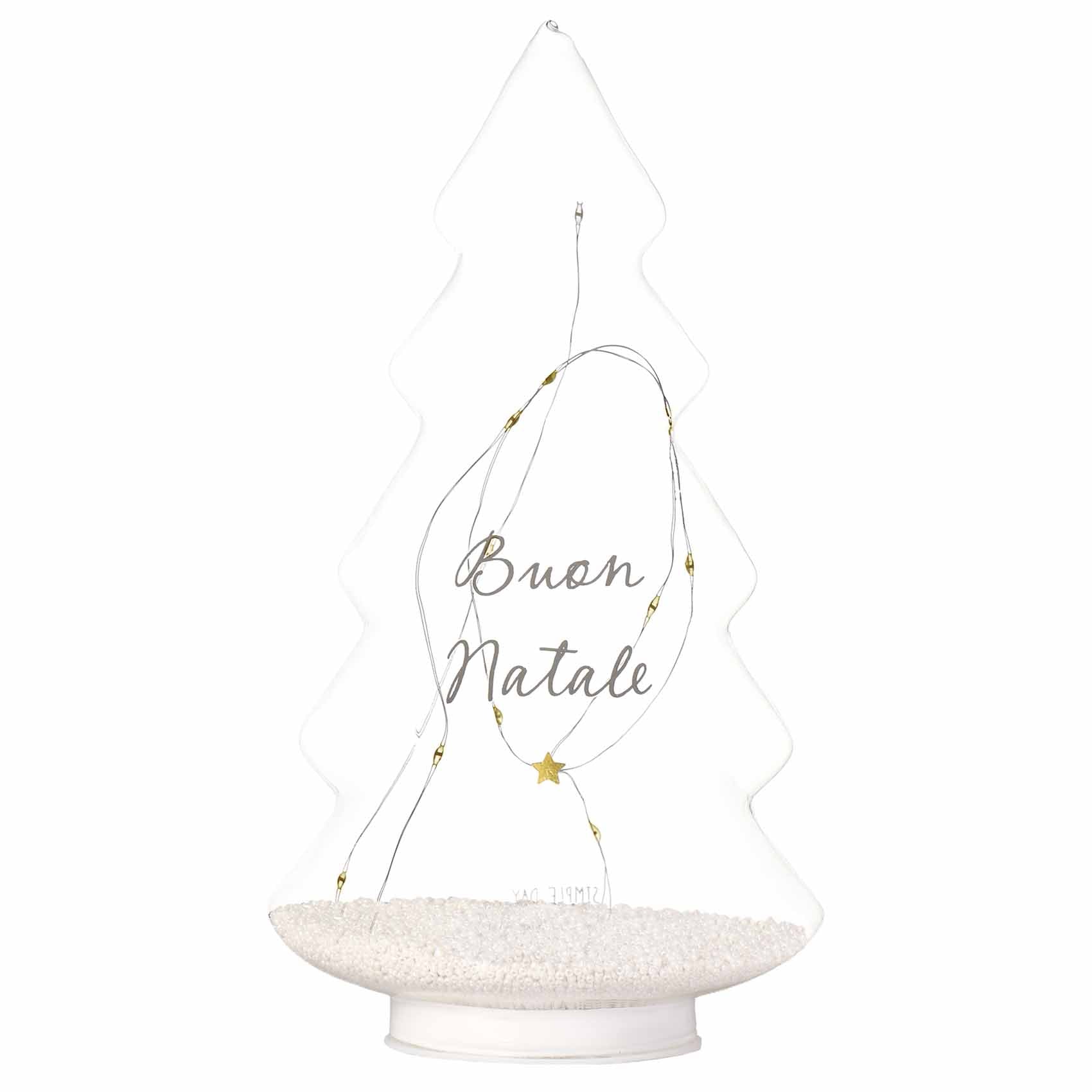 ÁRBOL LED DE 15 X 28 CM: FELIZ NAVIDAD