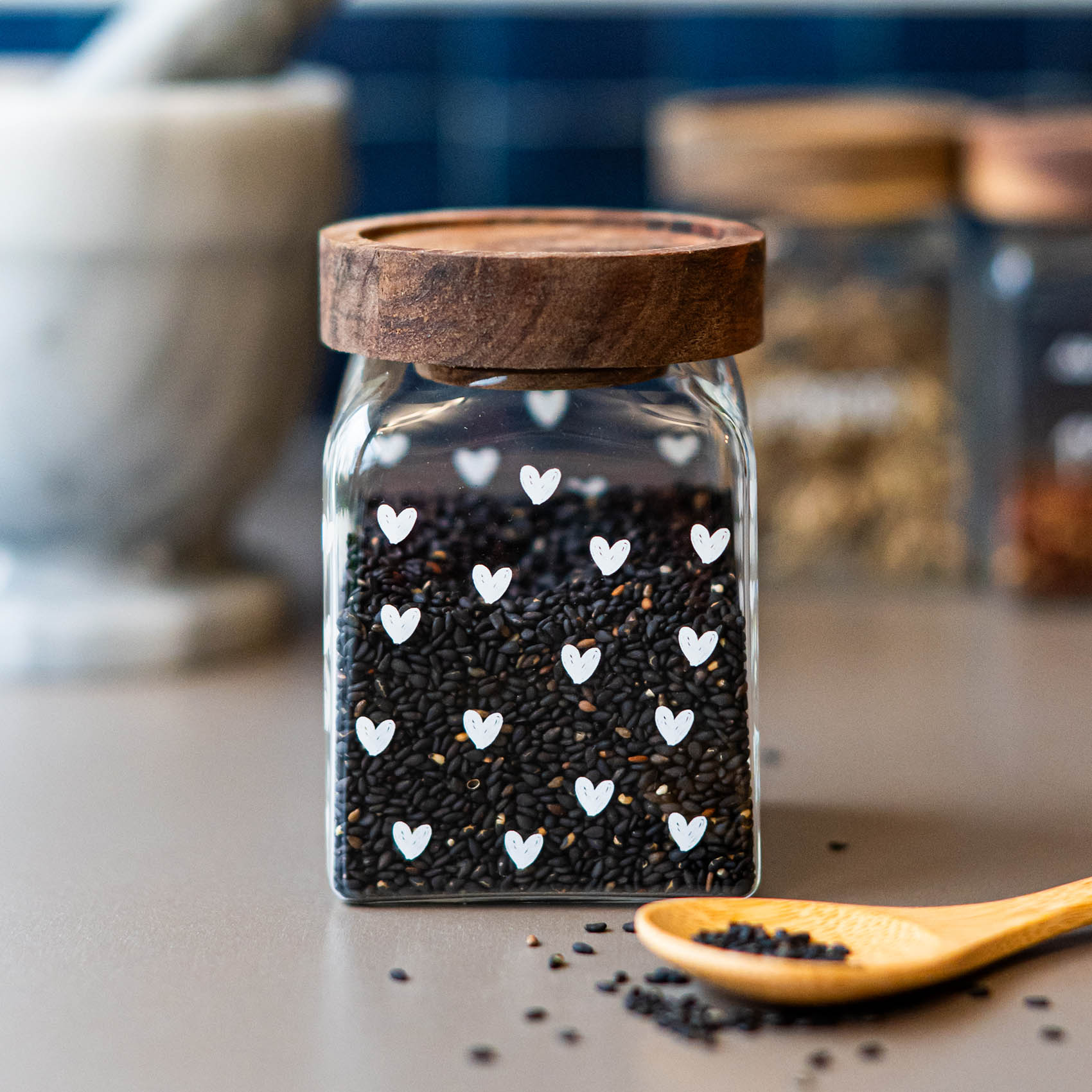 Barattolo Tappezzeria cuori