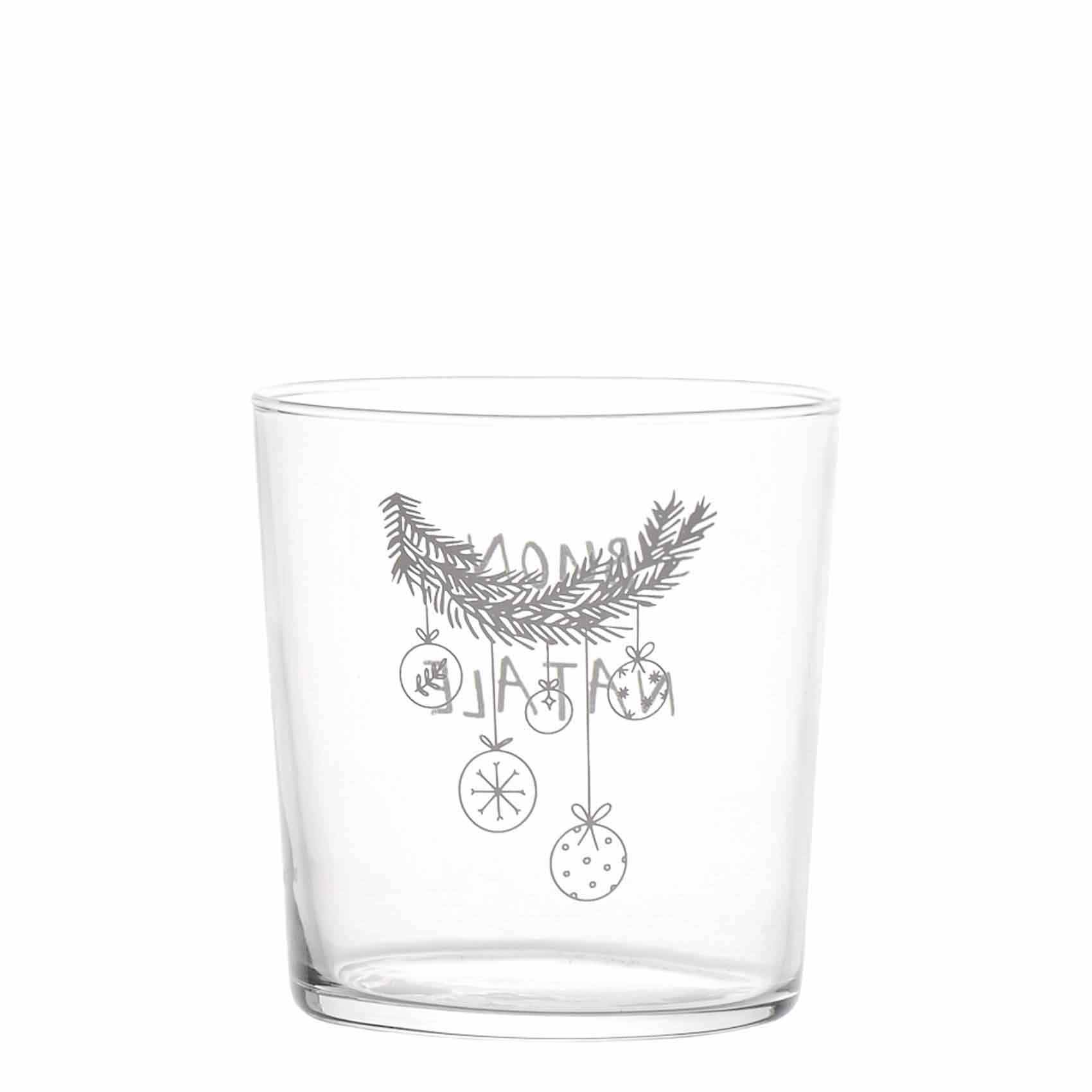JUEGO DE 6 VASOS DE 35 CL «FELIZ NAVIDAD»