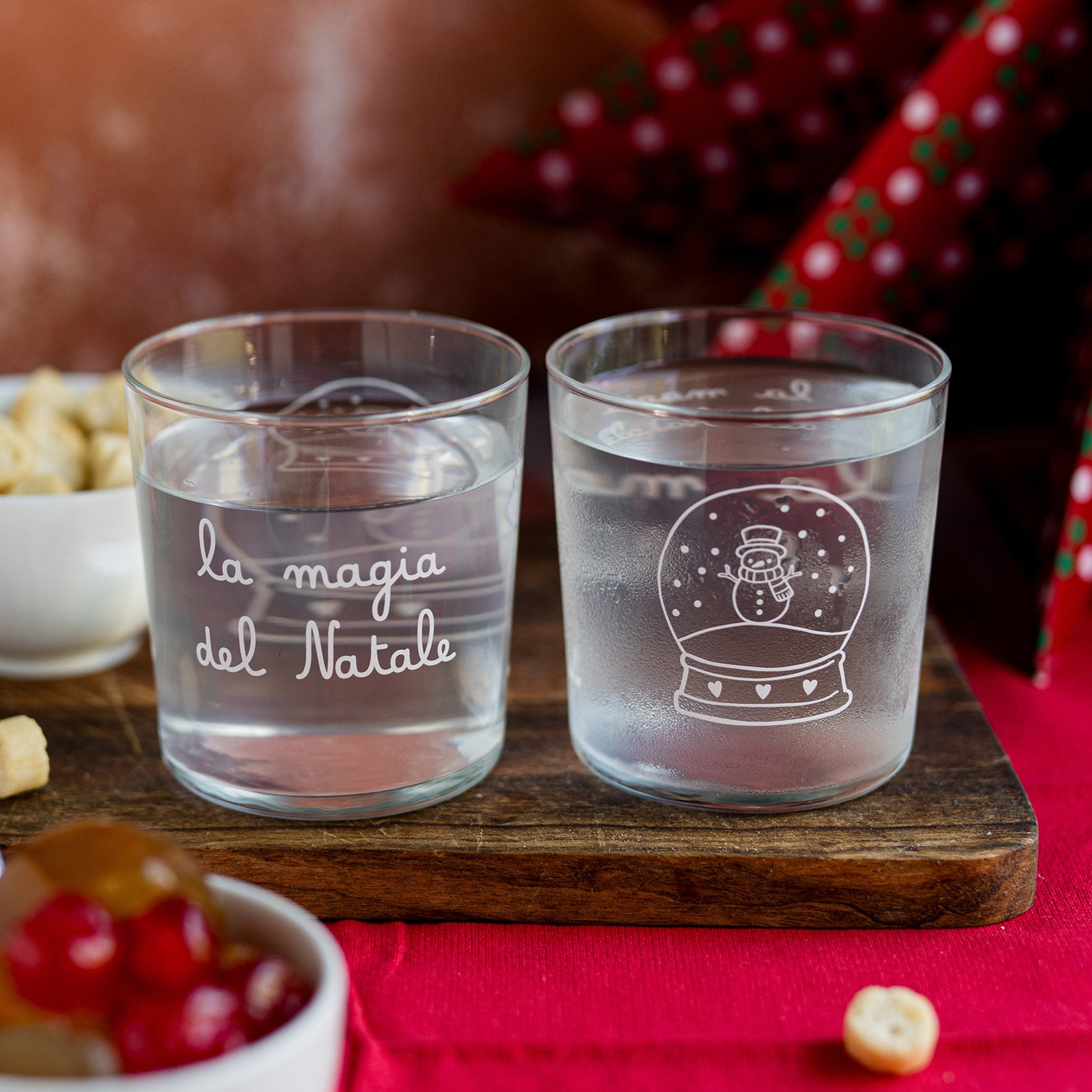 JUEGO DE 6 VASOS DE 35 CL «LA MAGIA DE LA NAVIDAD»