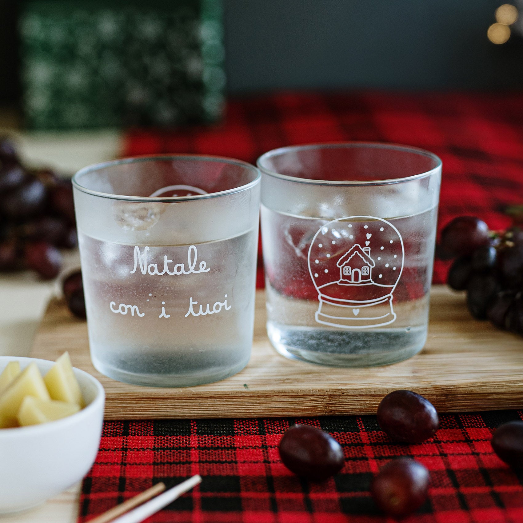 Set 6 bicchieri Natale con i tuoi