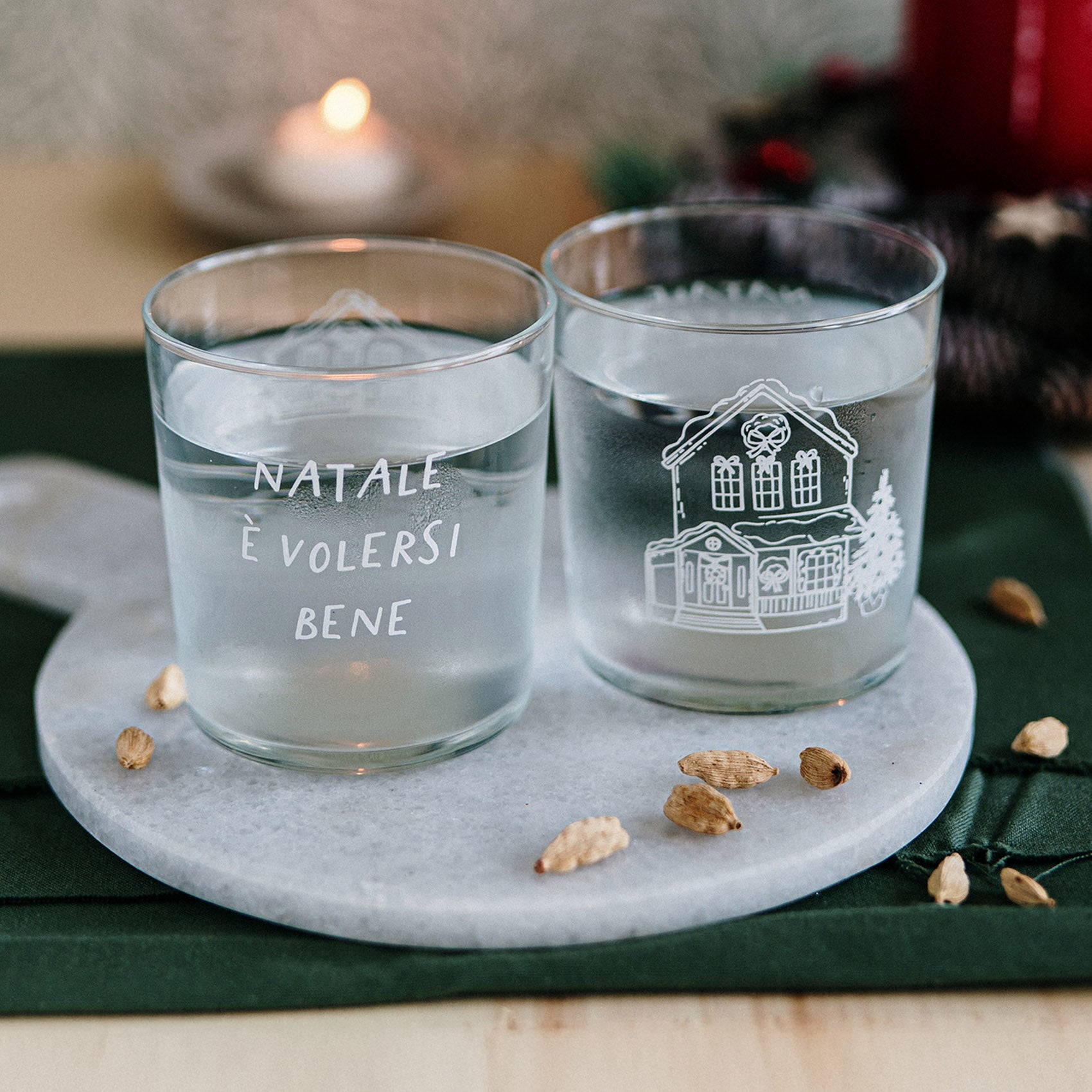 6ER-SET GLÄSER 35 CL – WEIHNACHTEN BEDEUTET, SICH ZU LIEBEN