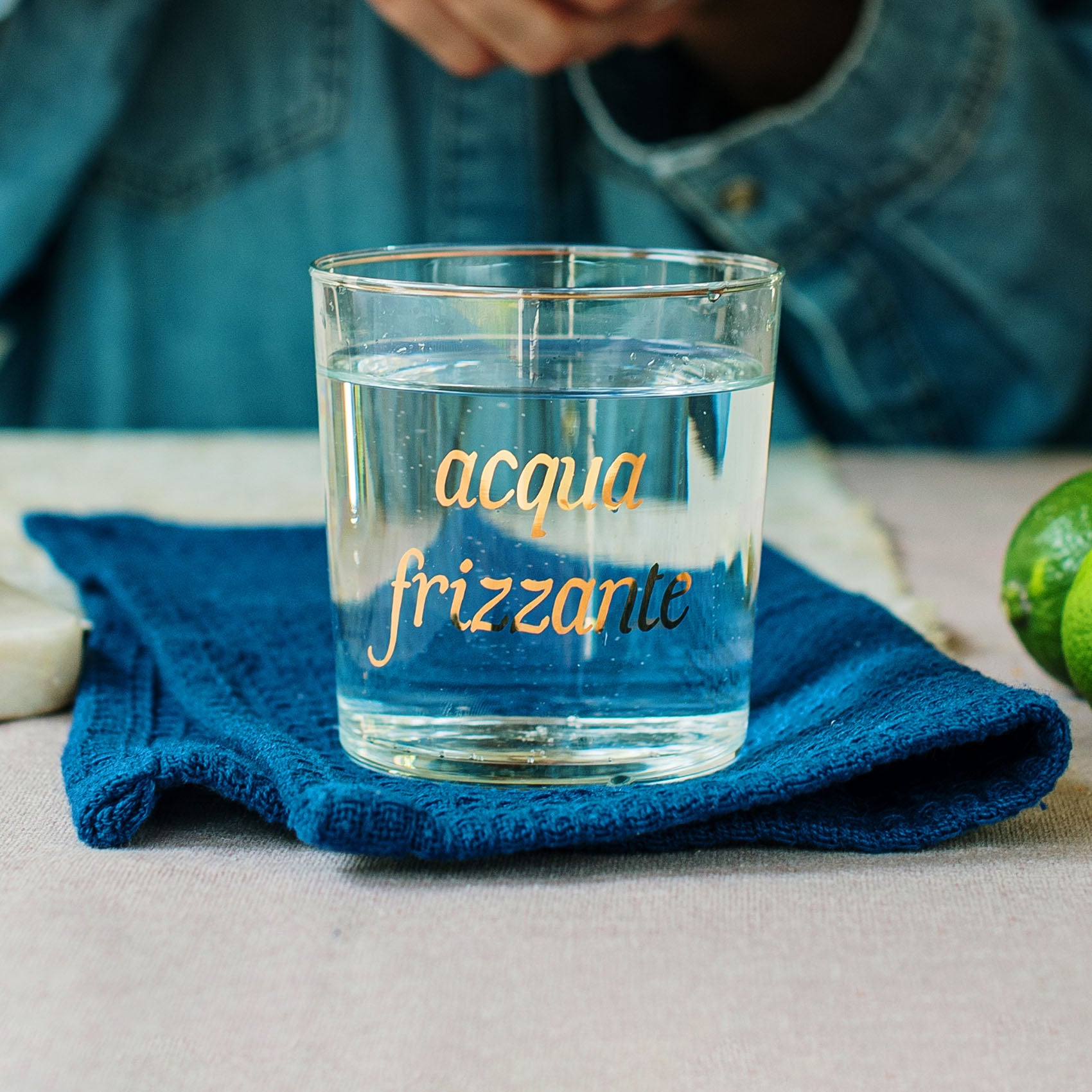 Set 6 Bicchieri acqua Acqua frizzante Oro