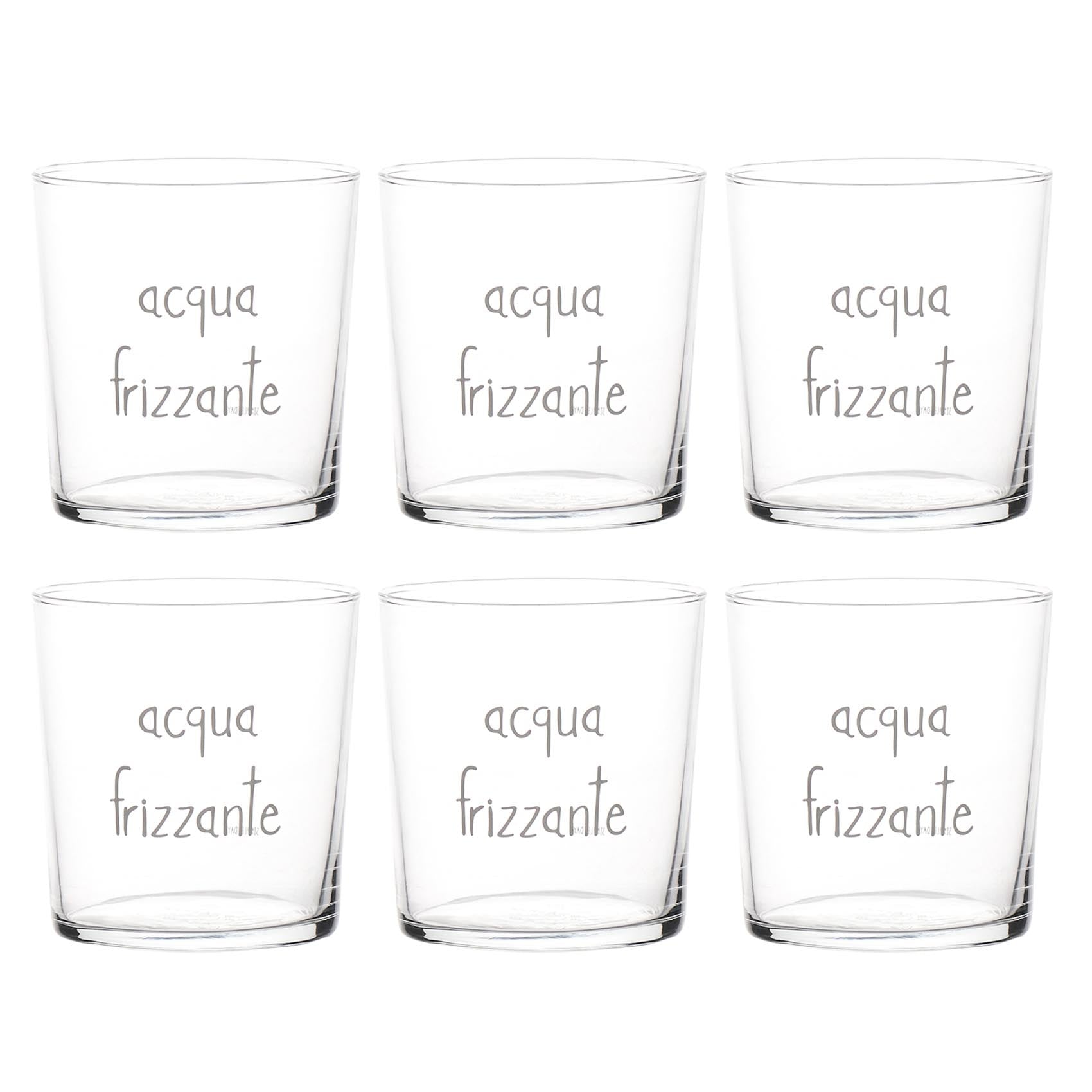 Set 6 bicchieri Acqua frizzante