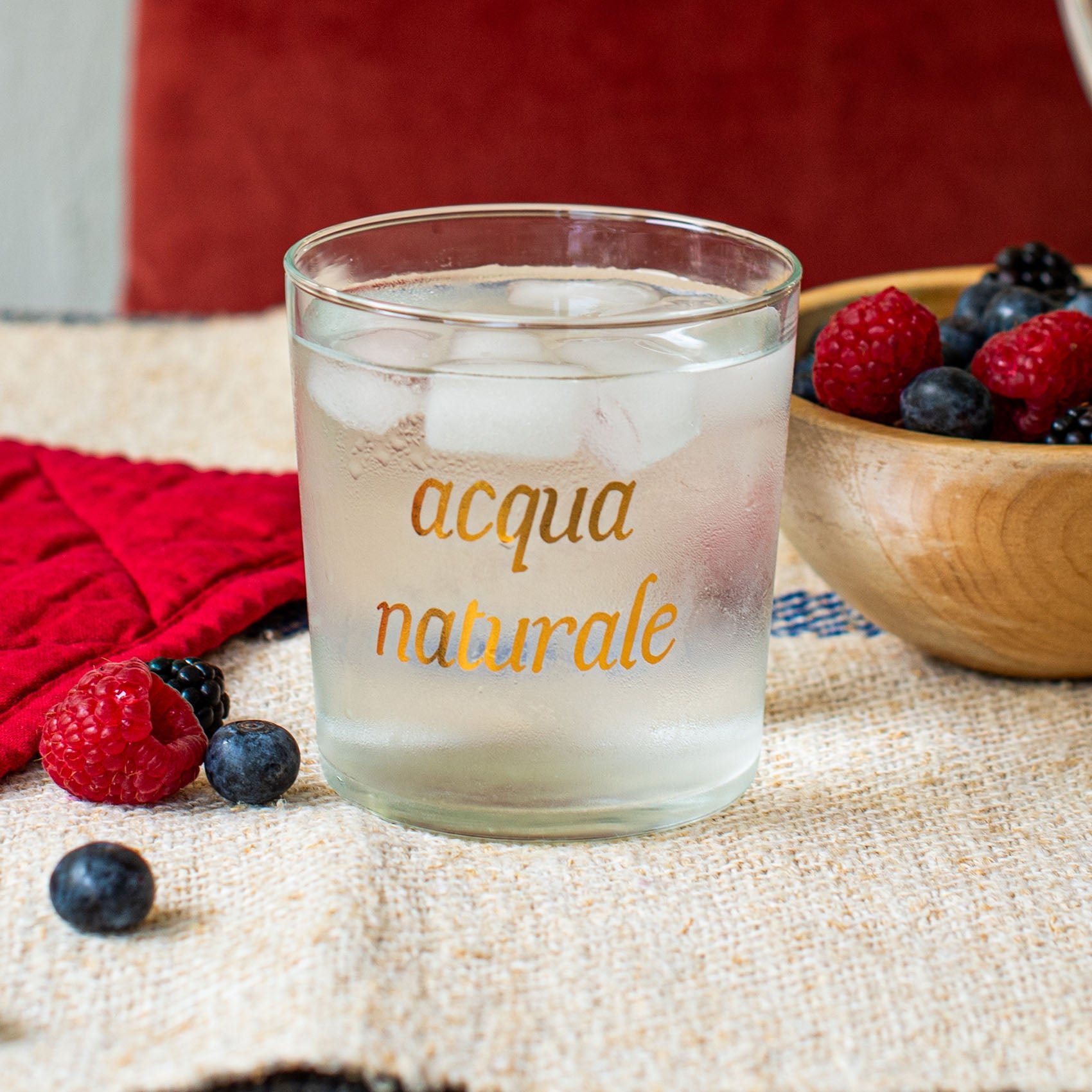 Set 6 verres à eau Natural Water Gold