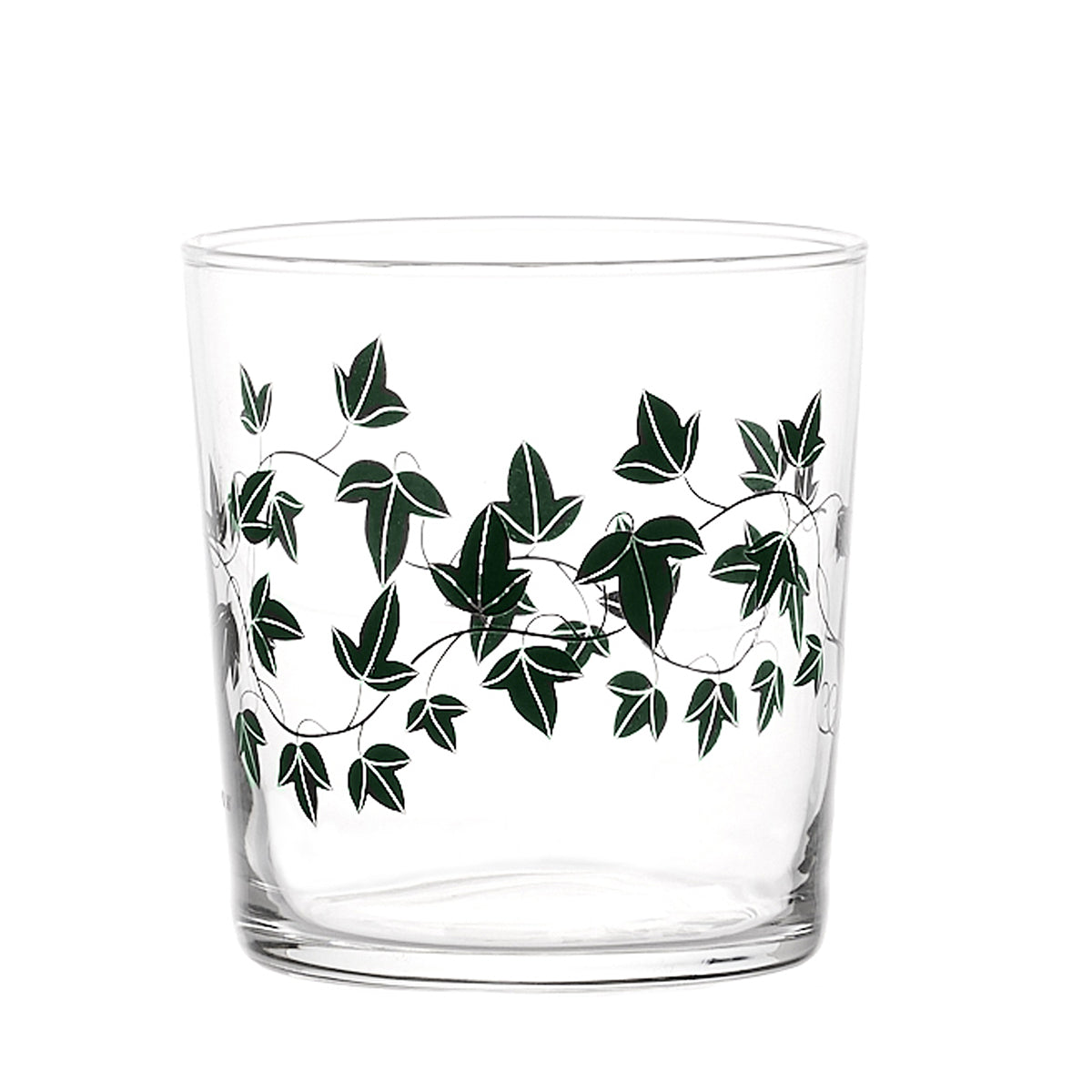 Set of 6 Green Ivy Water Glasses