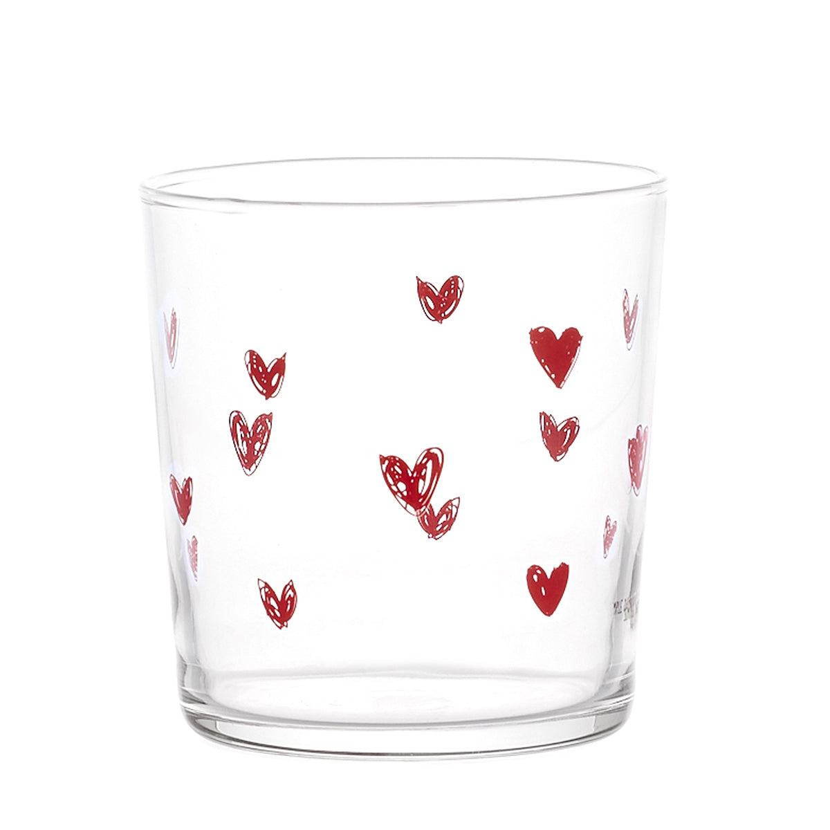 Set of 6 Red Heart Upholstery Water Glasses