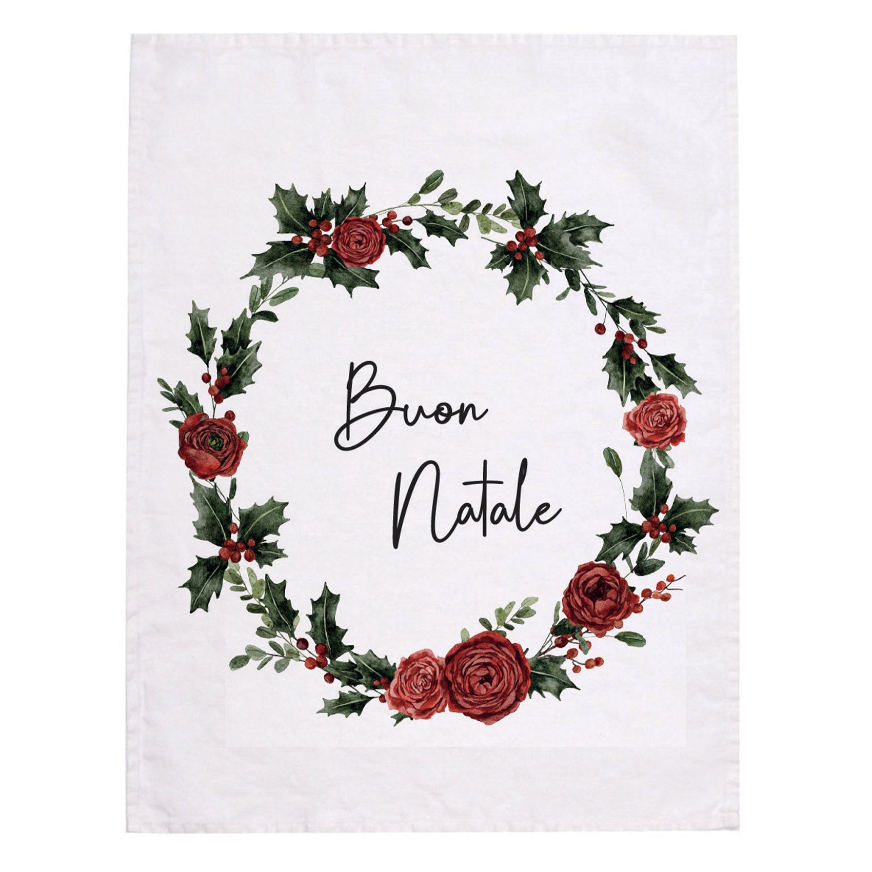 PAÑO DE COCINA GUIRNALDA DE FELIZ NAVIDAD