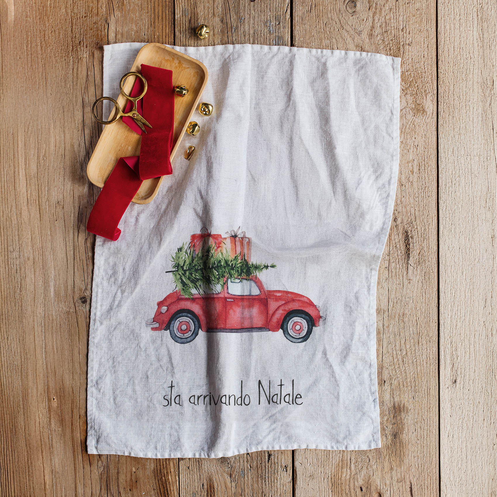 Dishcloth It's Coming Christmas