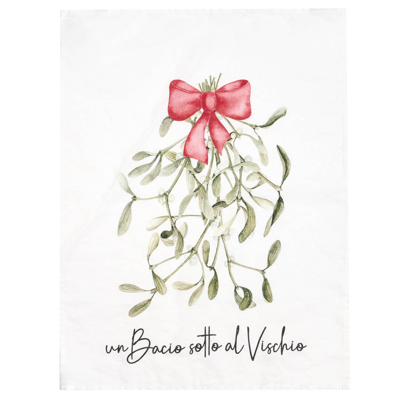 Dishcloth A kiss under the mistletoe