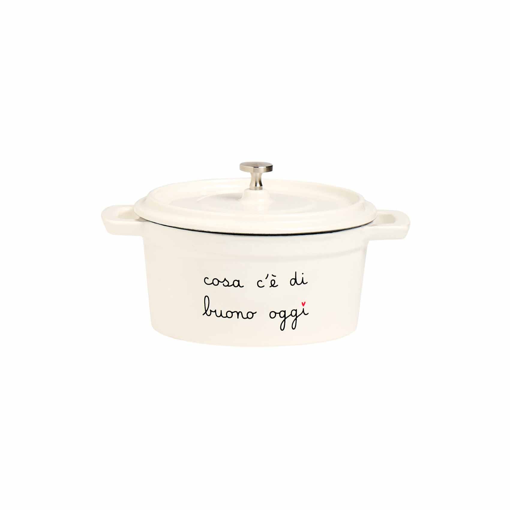 COCOTTE Ø 14 x 7 cm : QU'Y A-T-IL DE BON AU MENU AUJOURD'HUI ?