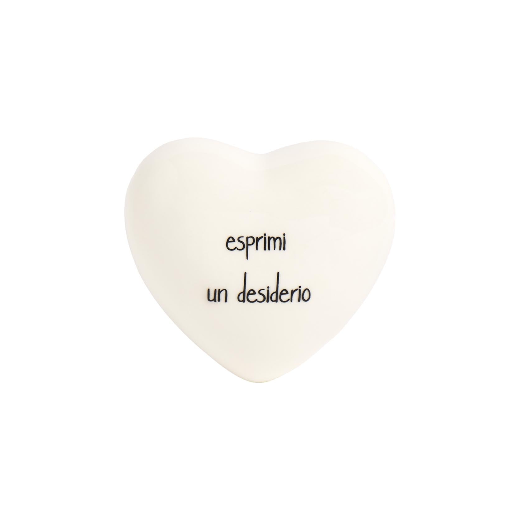 Cuore in gres Esprimi un desiderio