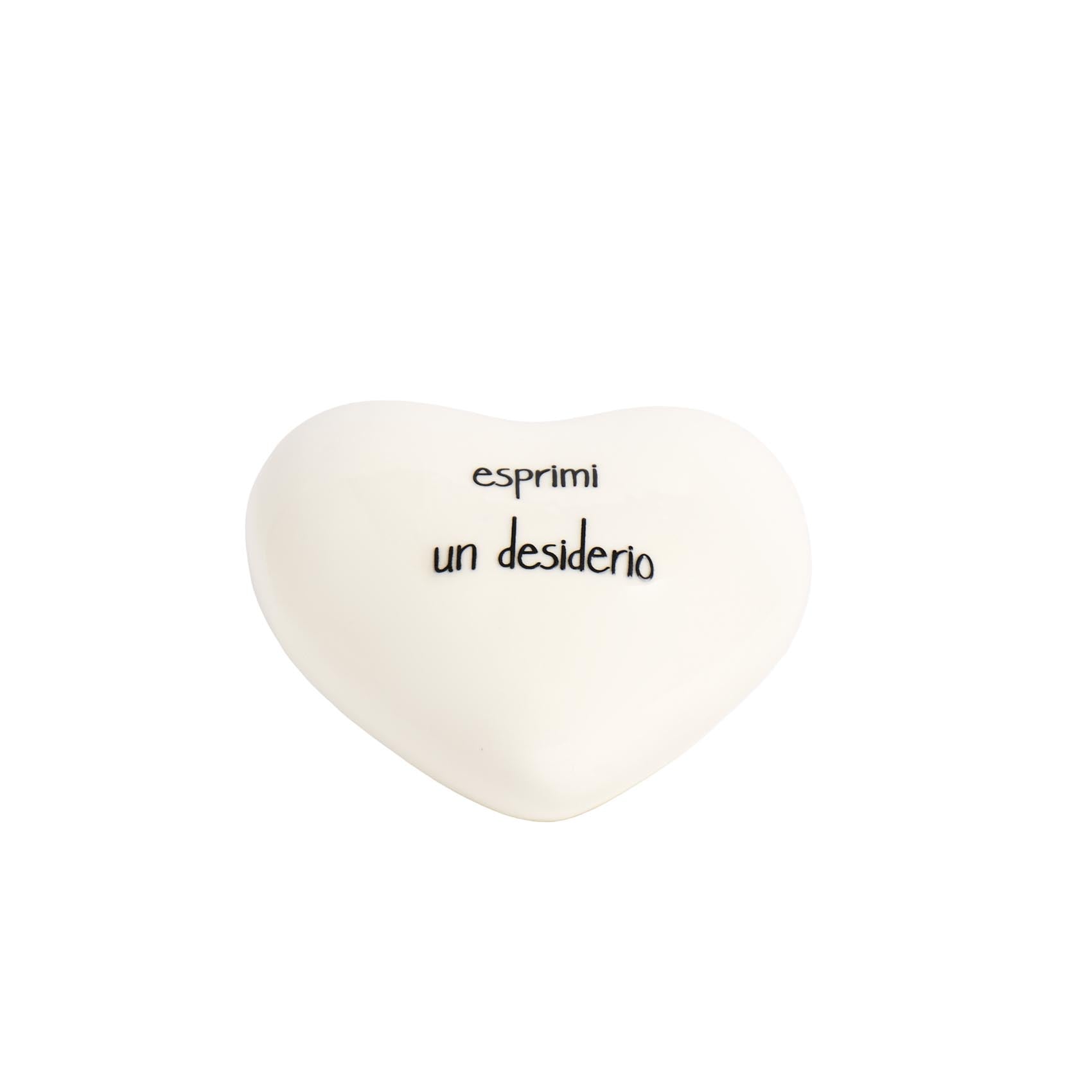 Cuore in gres Esprimi un desiderio