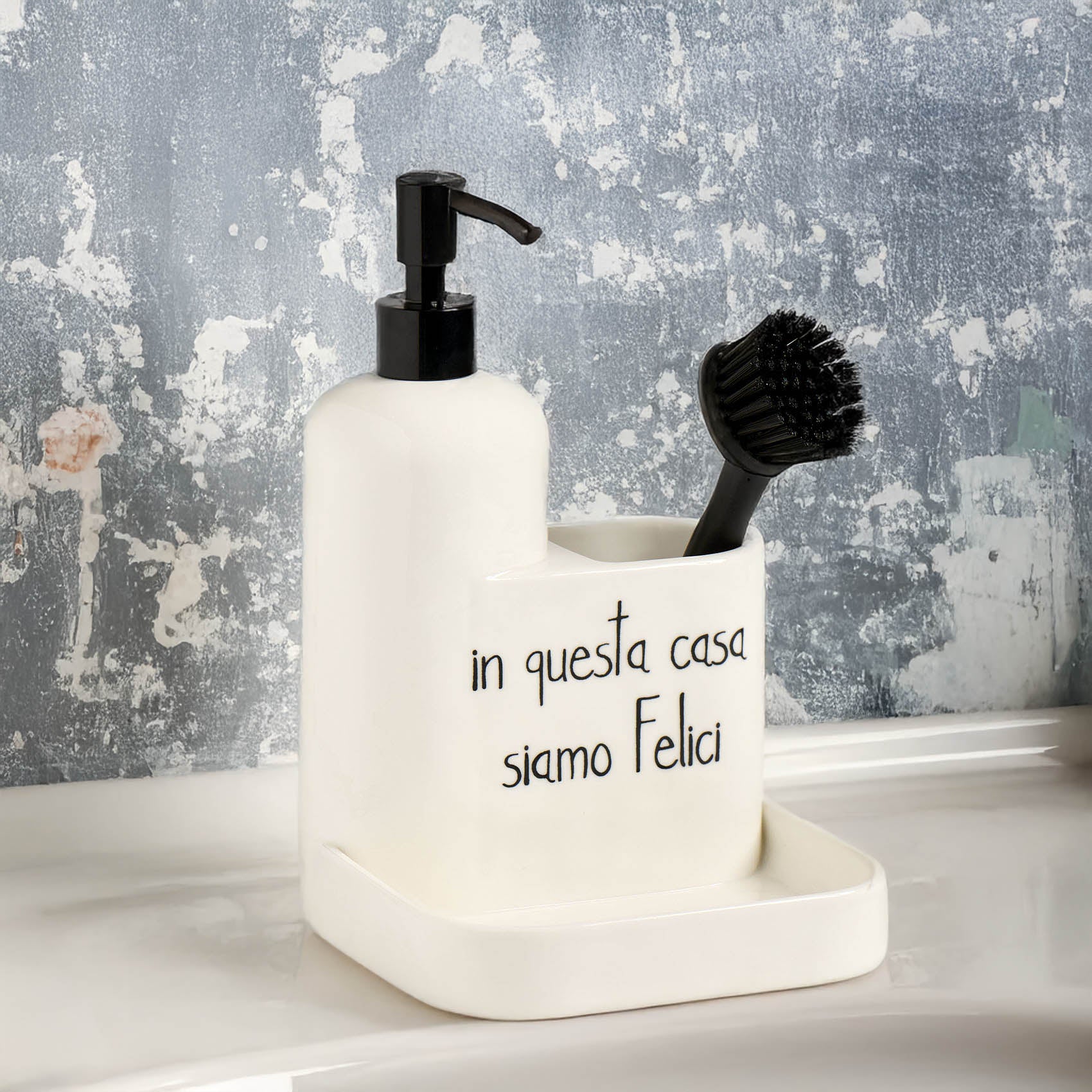 Dosasapone Plus bianco In questa casa siamo felici