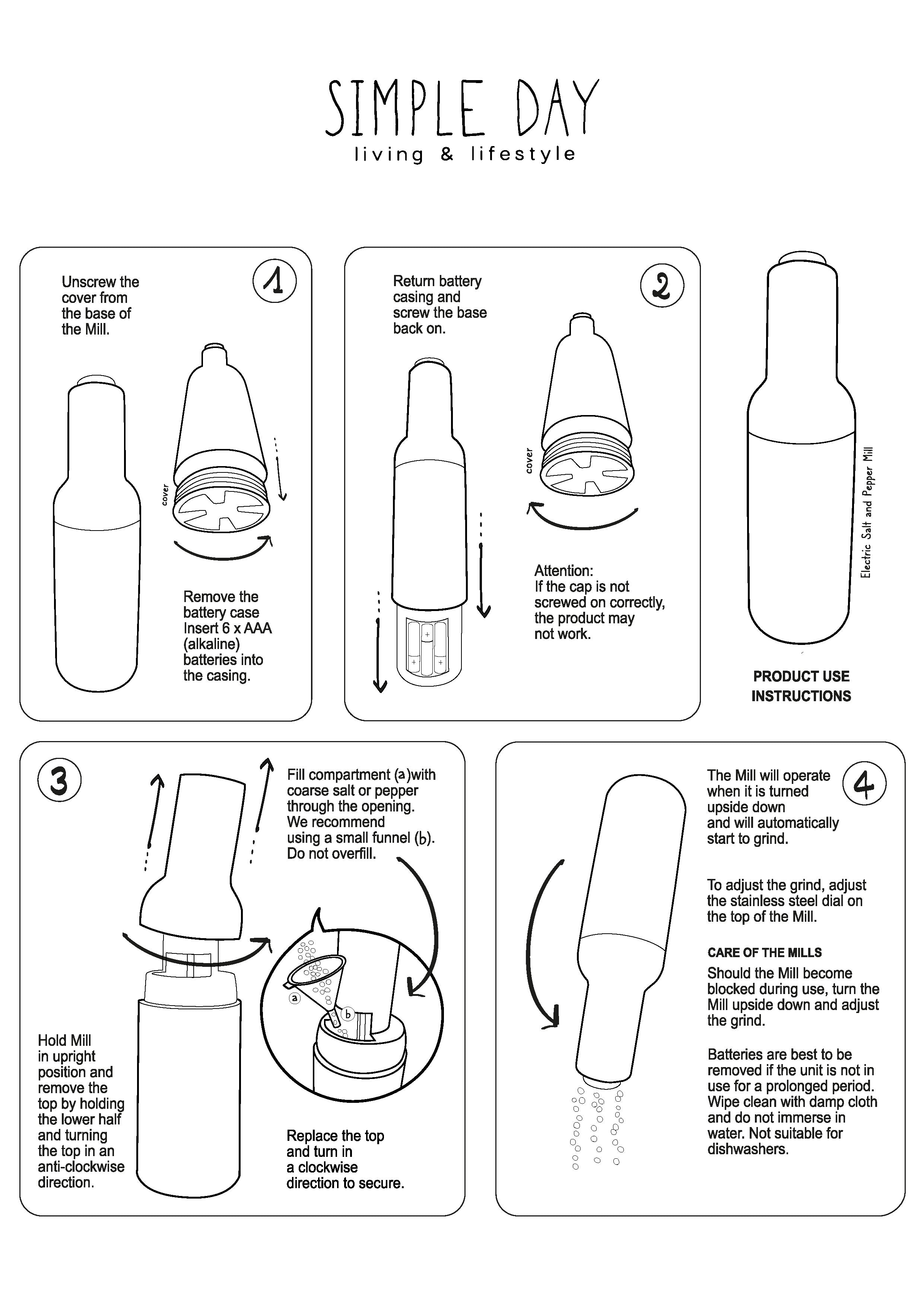 Elektrische 'Meersalz'-Salzmühle