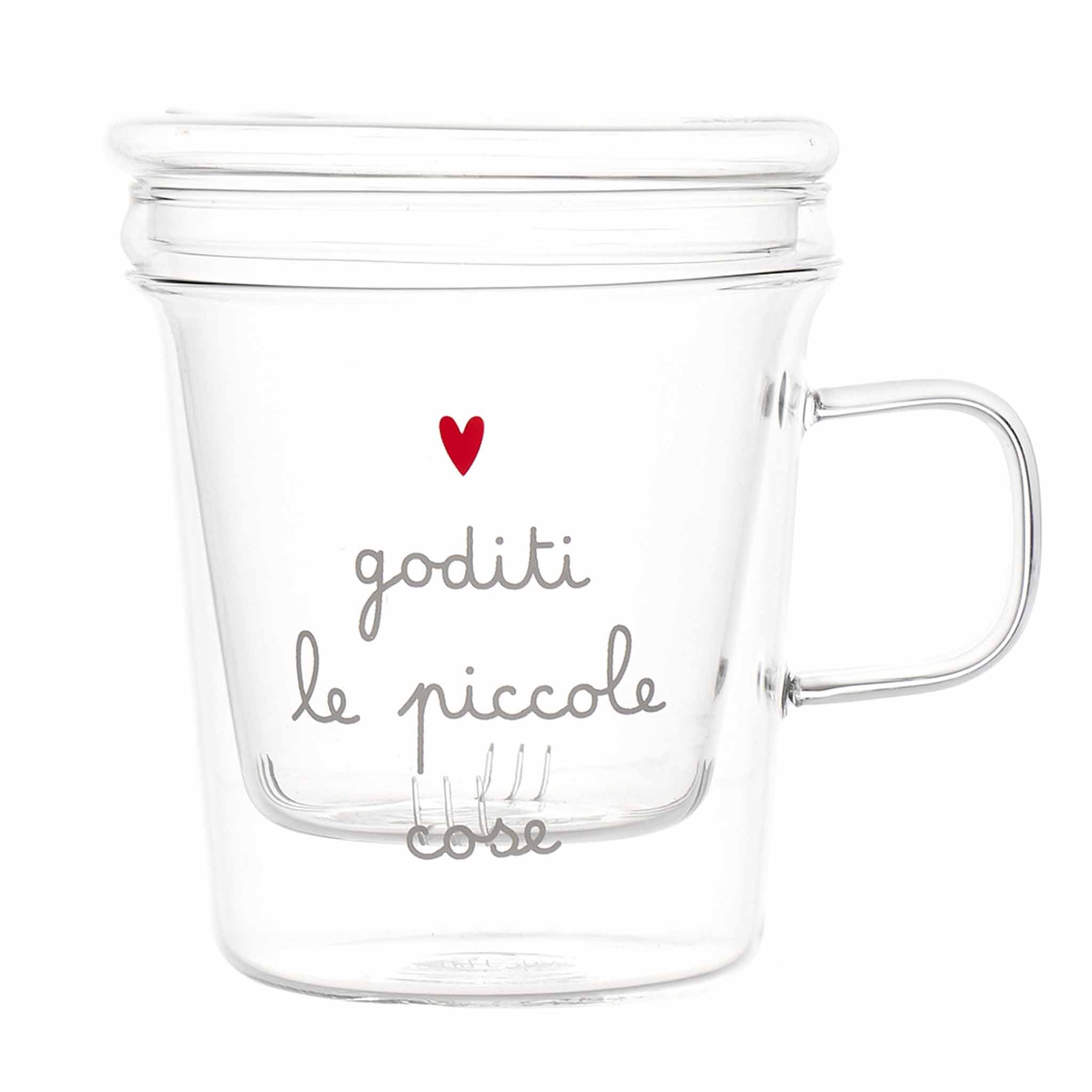 Mug con Infusore Goditi le piccole cose