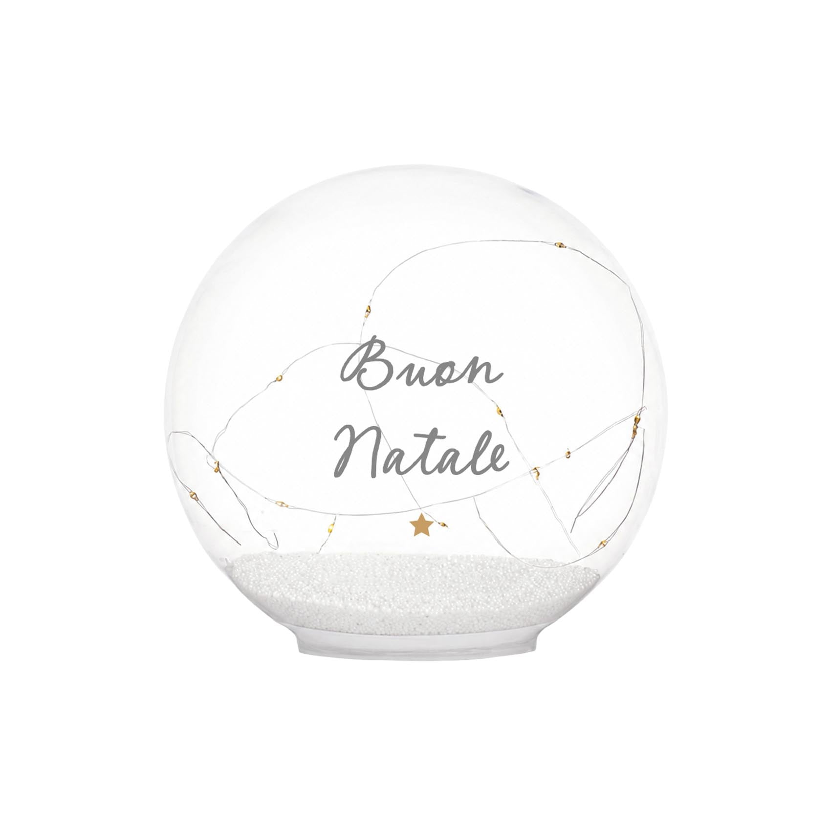 BOLA LED DE 15 CM «FELIZ NAVIDAD»