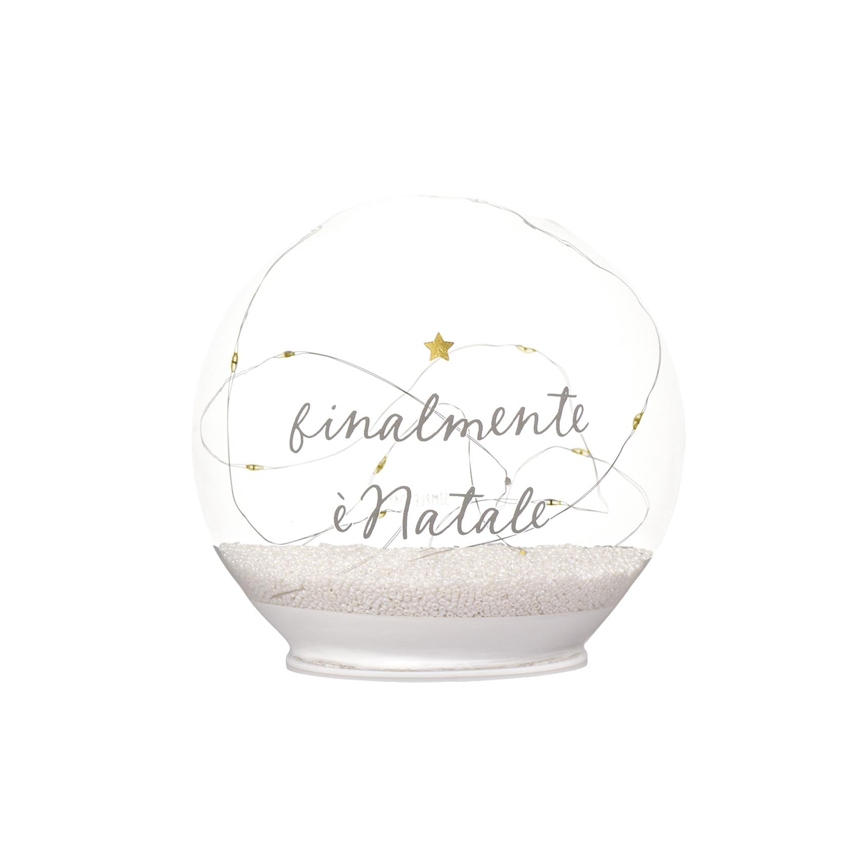 BOULE LED 15 CM : C'EST ENFIN NOËL !