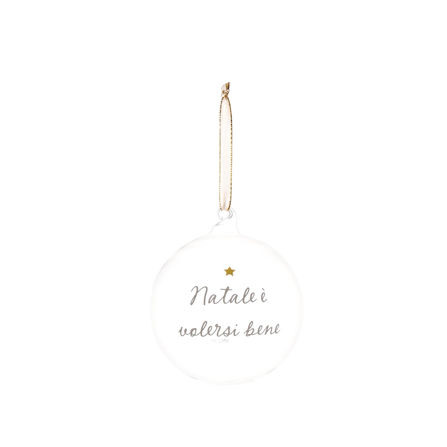 BOLITA DE 12 CM: NAVIDAD ES QUERERSE