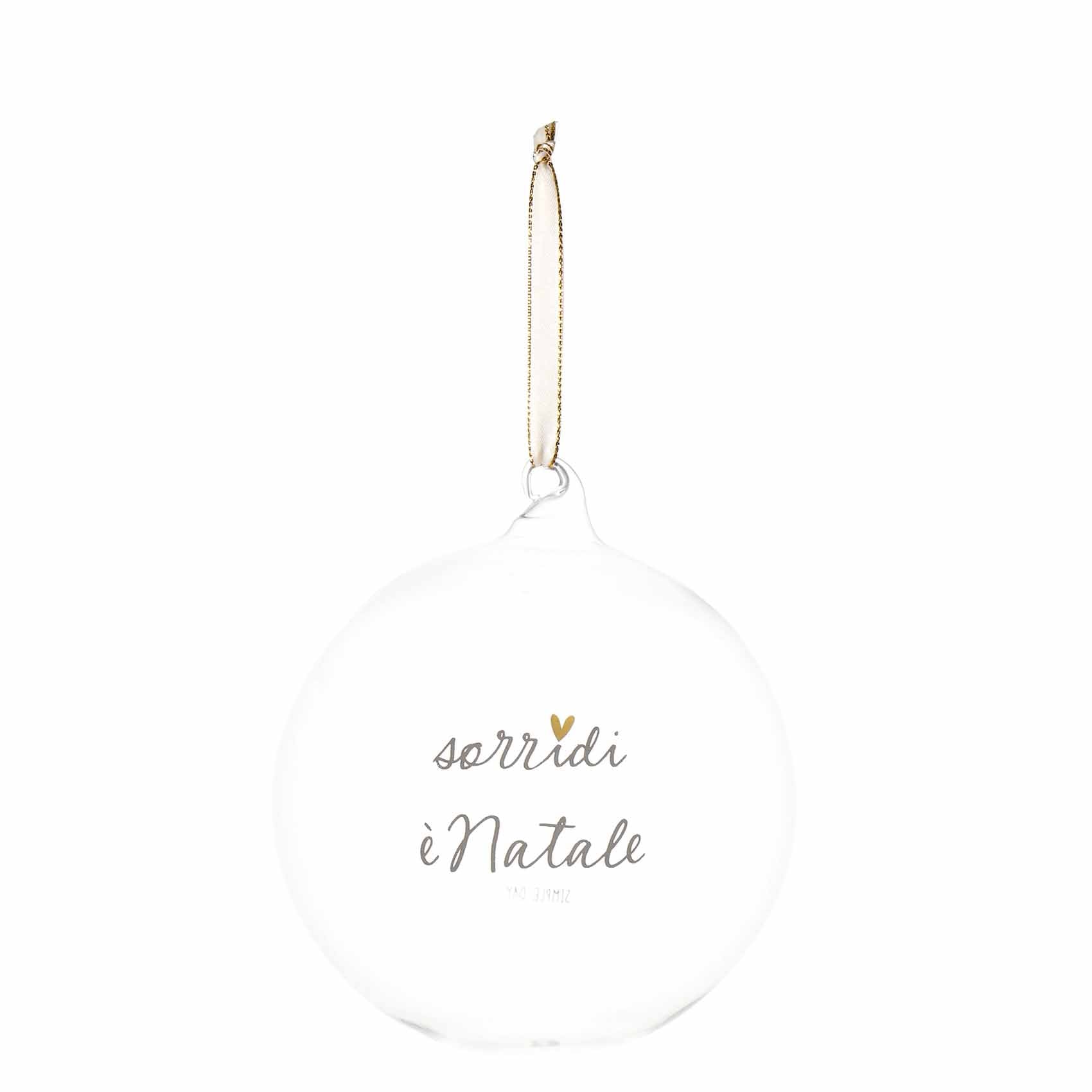 BOLITA DE 15 CM: «SONRÍE, ES NAVIDAD»