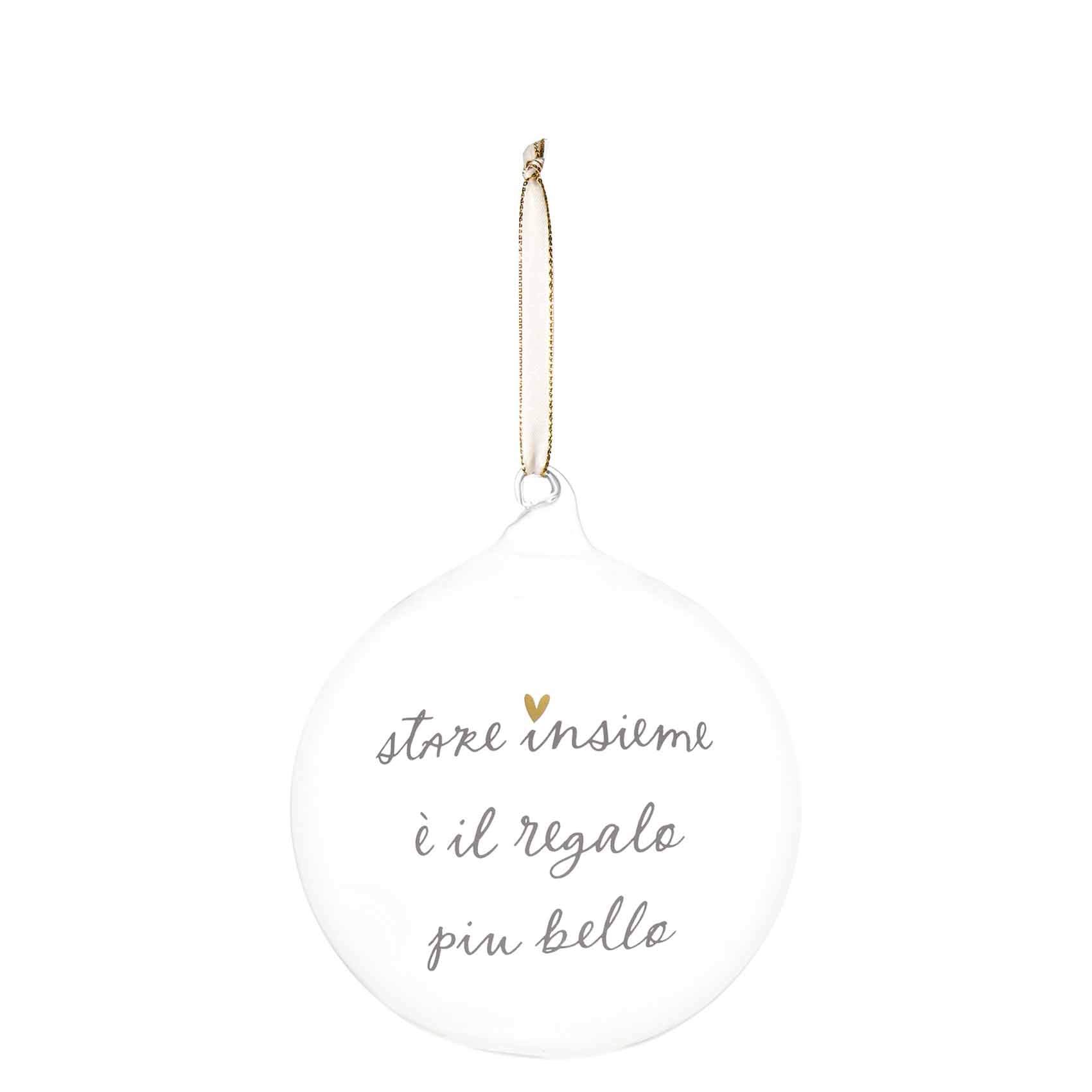 BOLITA DE 15 CM: ESTAR JUNTOS ES EL REGALO MÁS BONITO