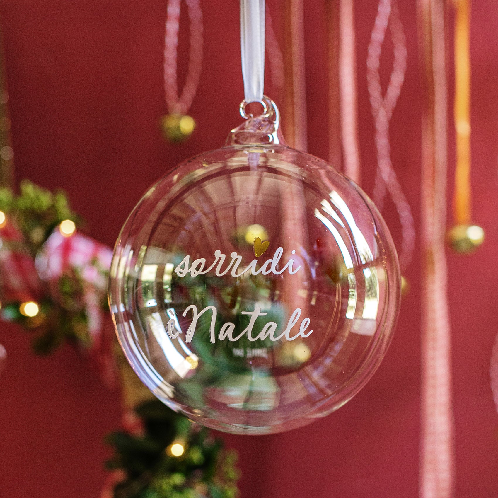 BOLITA DE 20 CM: ¡SONRÍE, ES NAVIDAD!