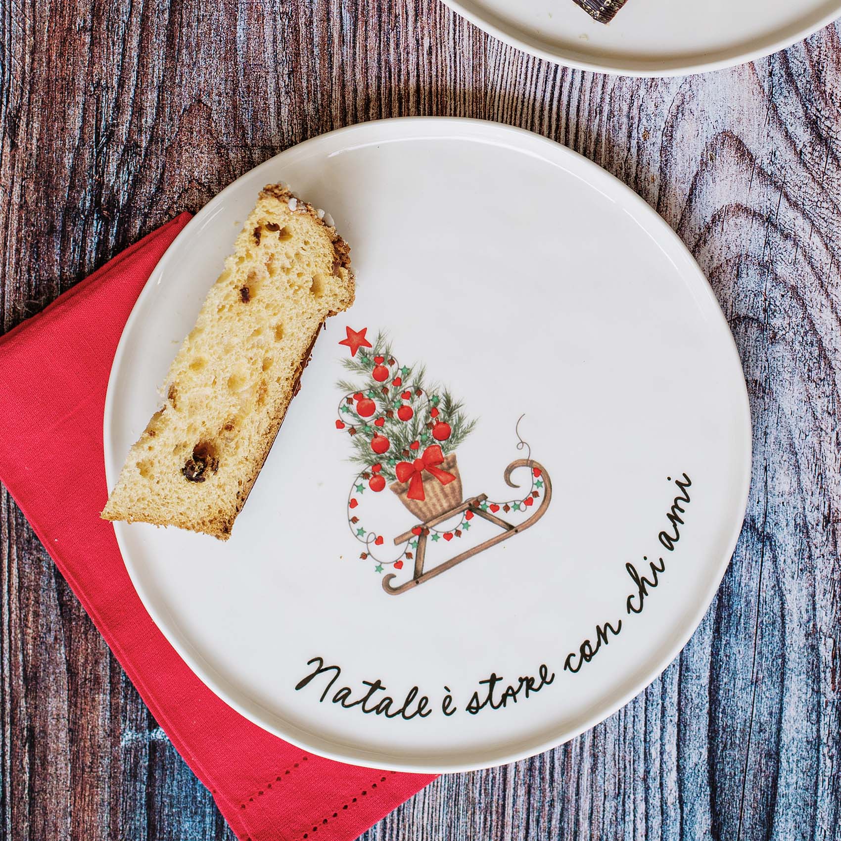 PLATO DE PANETTONE/NAVIDAD Ø27,5 CM LA NAVIDAD ES ESTAR CON QUIENES QUIERES