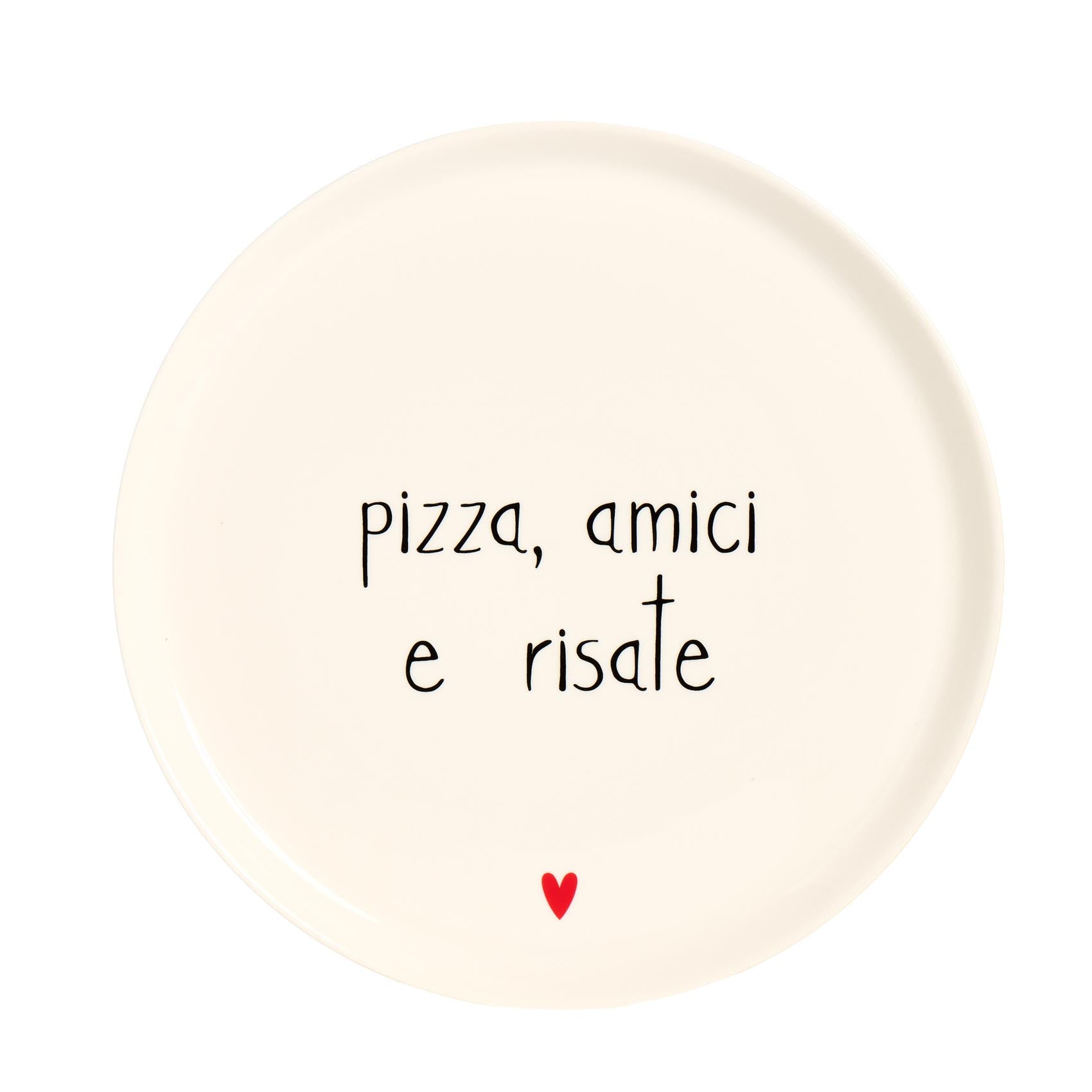 PLATO DE PIZZA: PIZZA, AMIGOS Y RISAS