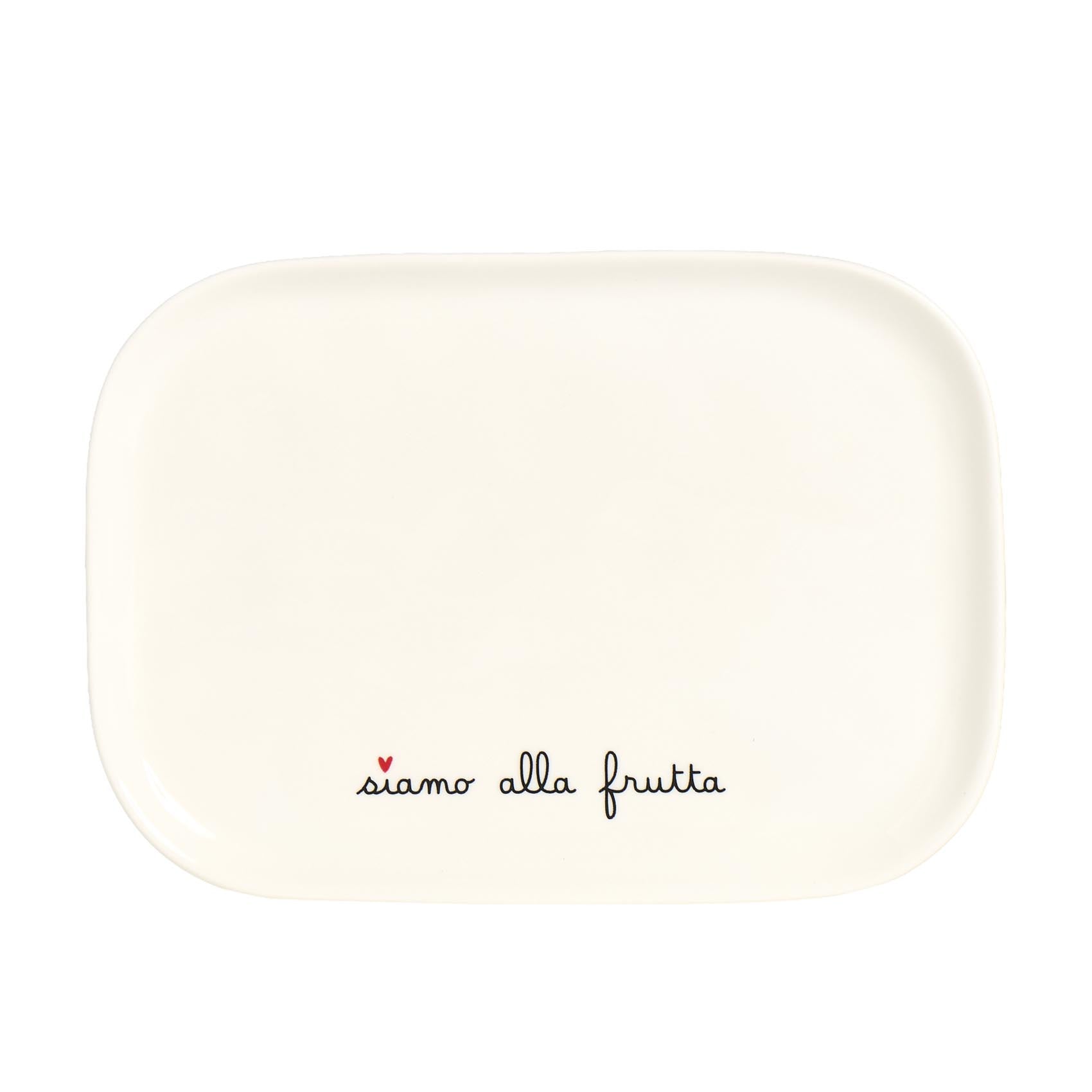 PLATO «SIAMO ALLA FRUTTA» 21 x 15 cm