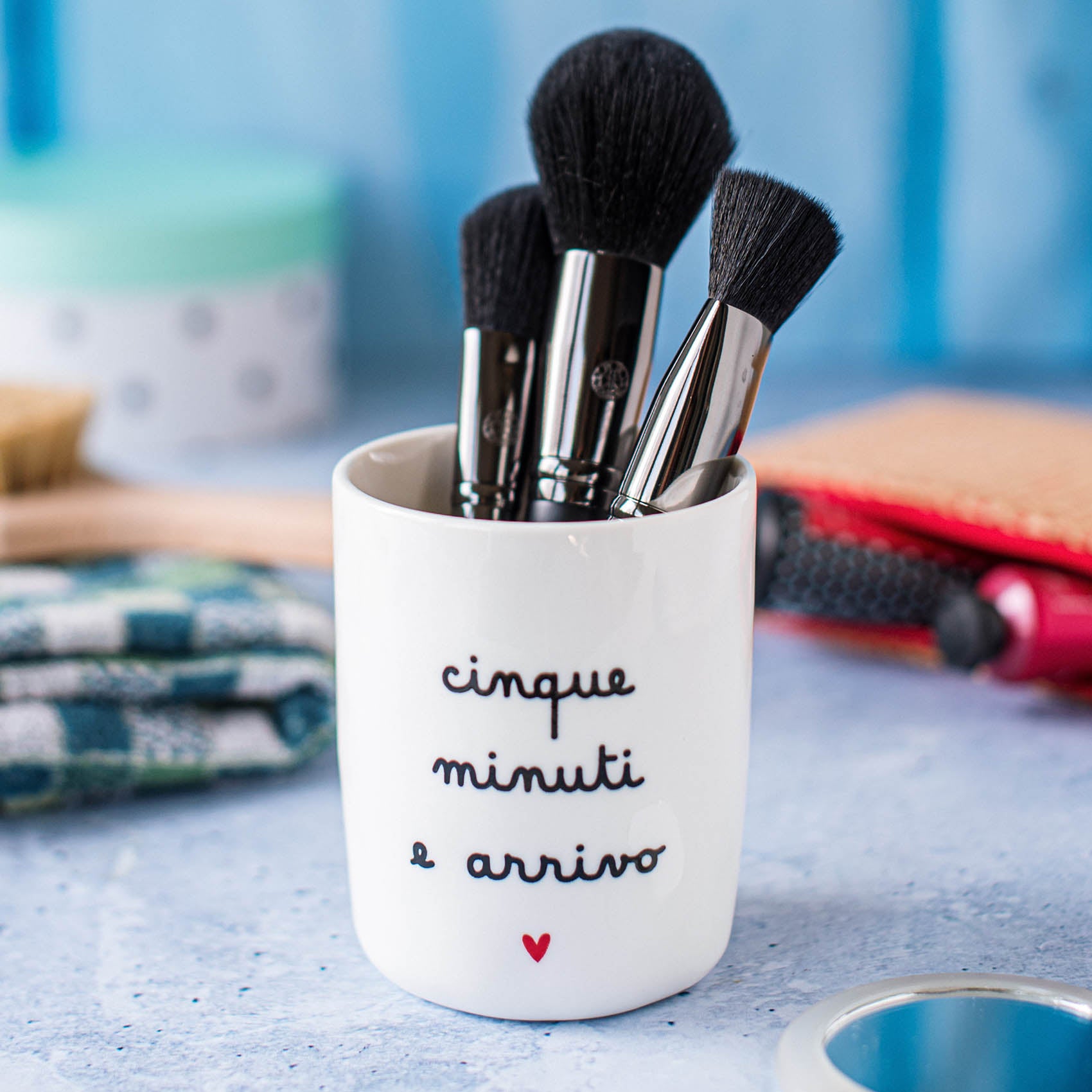 Portacosmetici Cinque minuti e arrivo