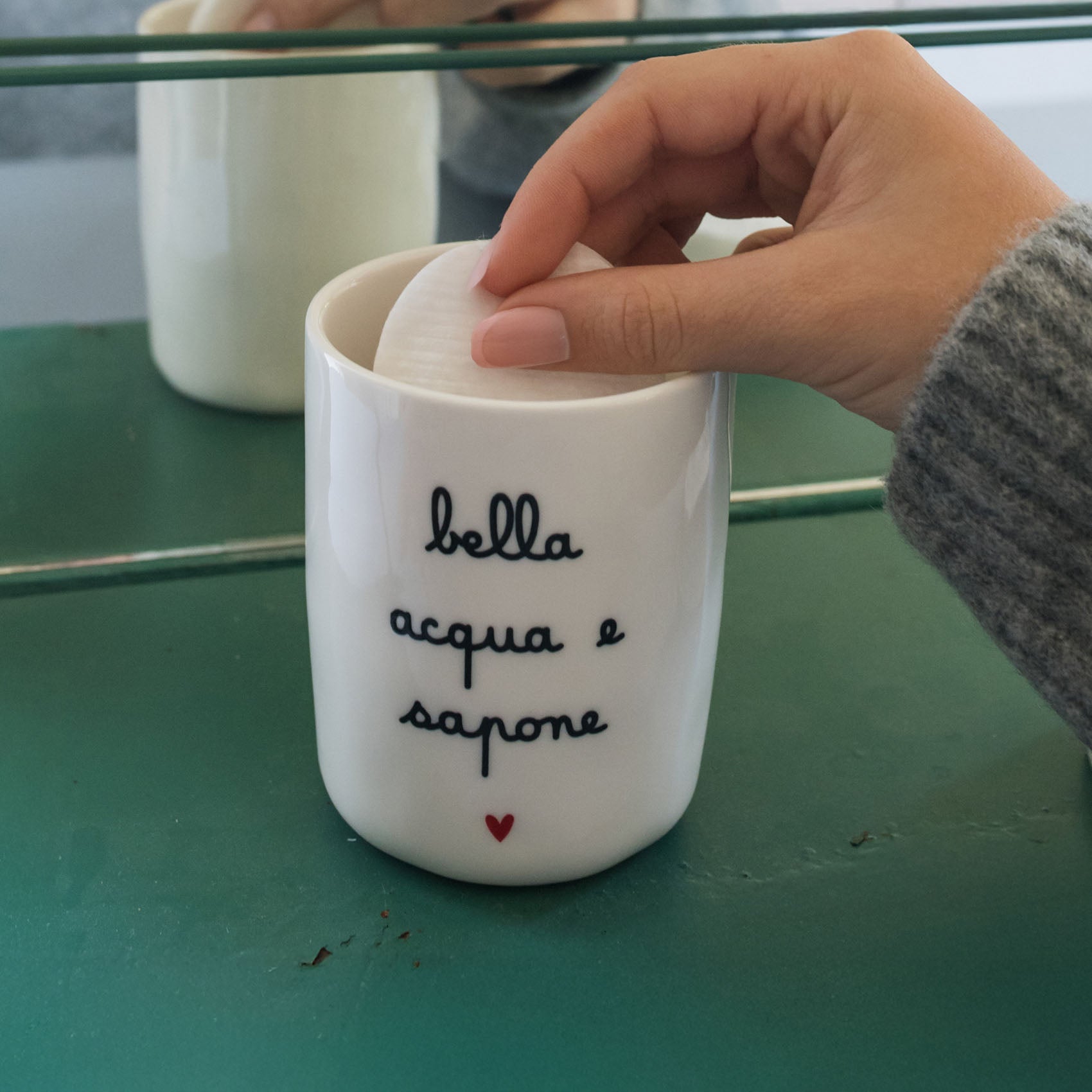 Portacotone Bella acqua e sapone