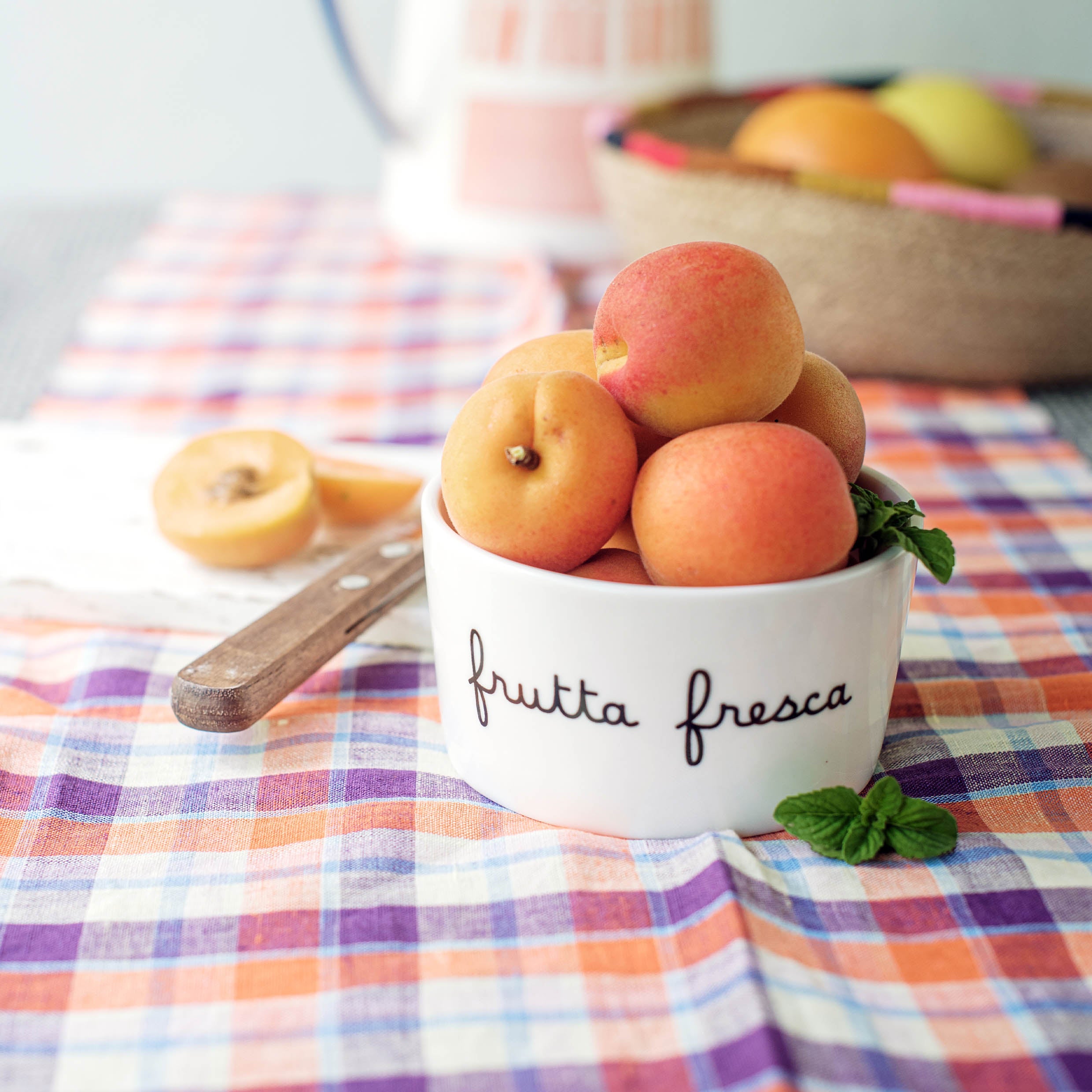 2er-Set Schalen aus Steingut Frisches Obst — Simple Day