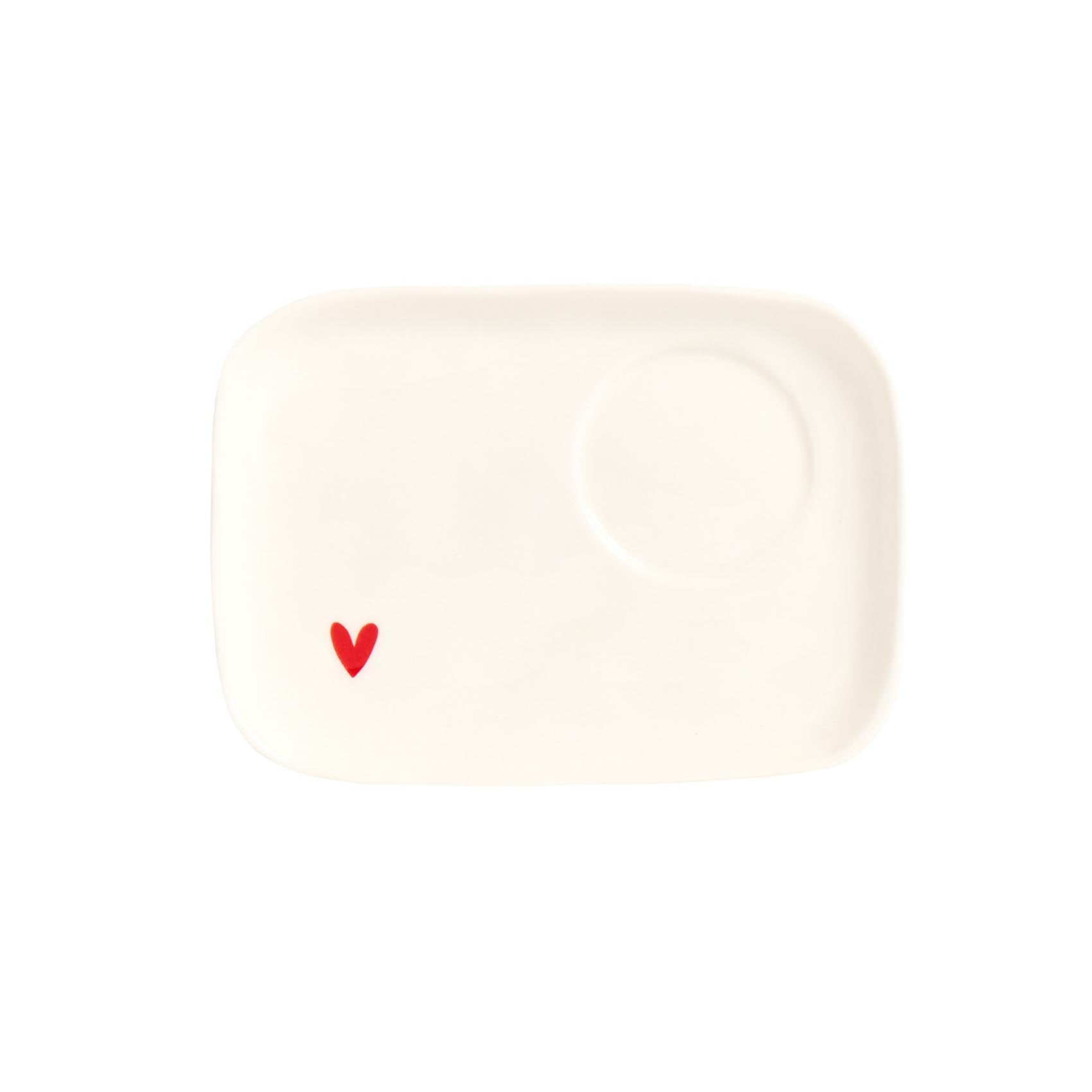 SET 2 PLATES FOR TZ. ESP. RED HEART