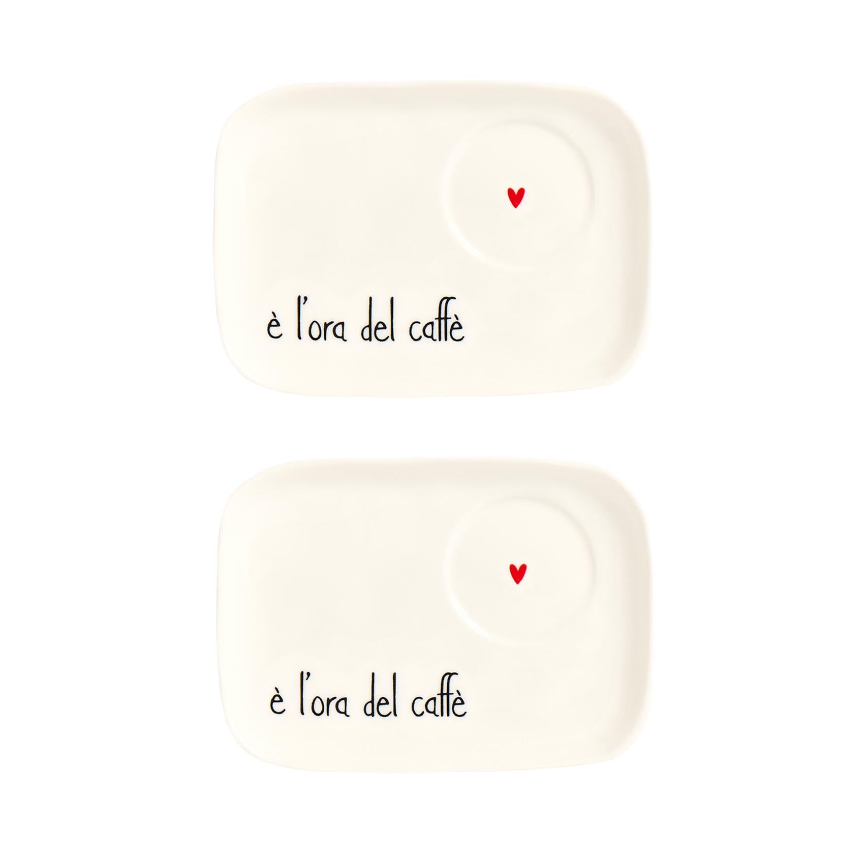 SET 2 PLATES FOR TZ. ESP. COFFEE TIME